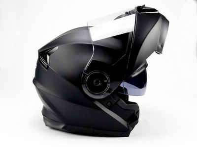 BNO Motorradhelm BNO Flip-Up 2 Integralhelm. Klapphelm mit integrierter Sonnebrille, sehr leicht, Klapphelm, mit Sonnenbrille, Flip-Up Helm, volle ECE-Prüfung
