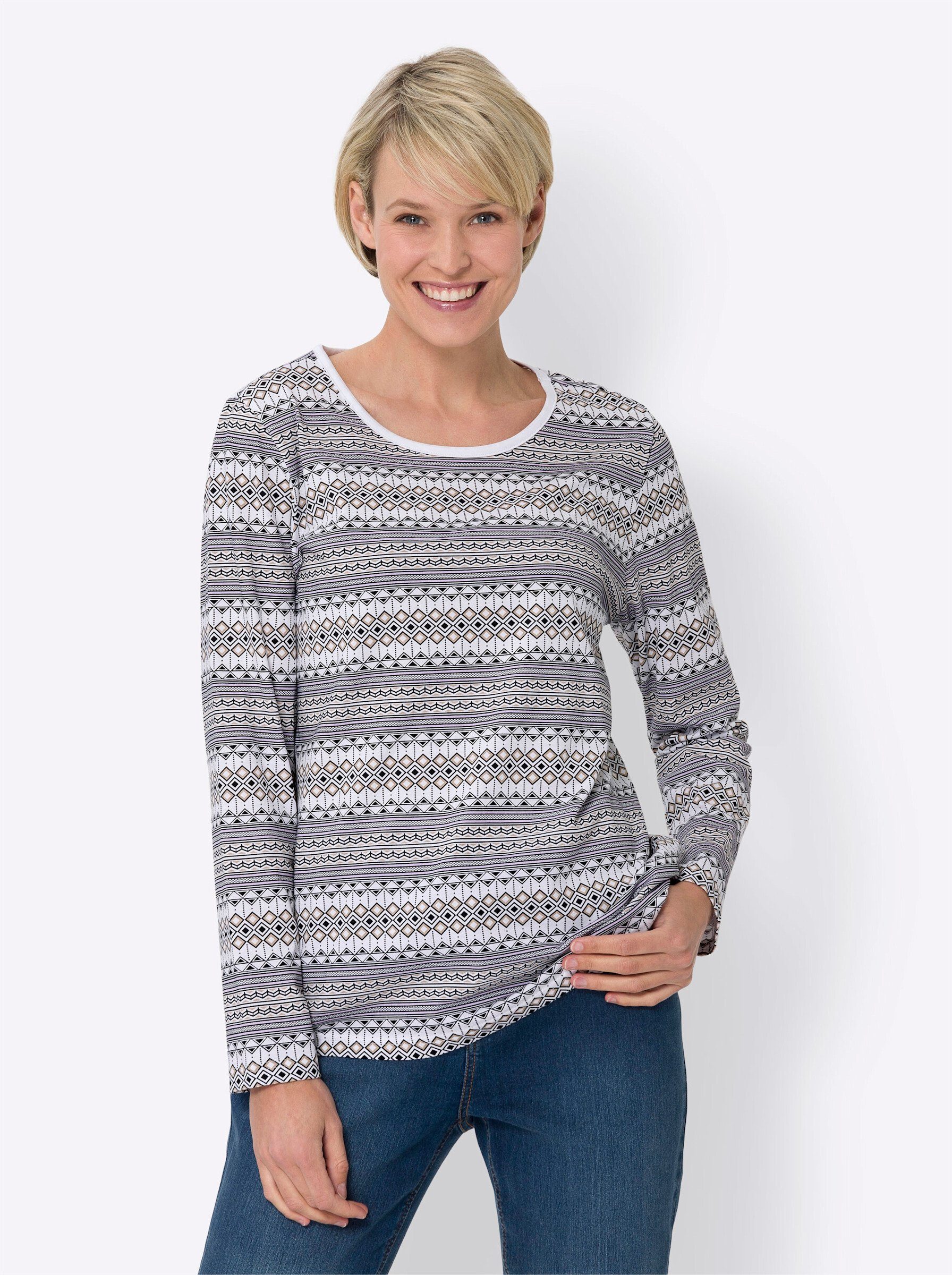 Sieh an! T-Shirt Rundhalsshirt . günstig online kaufen