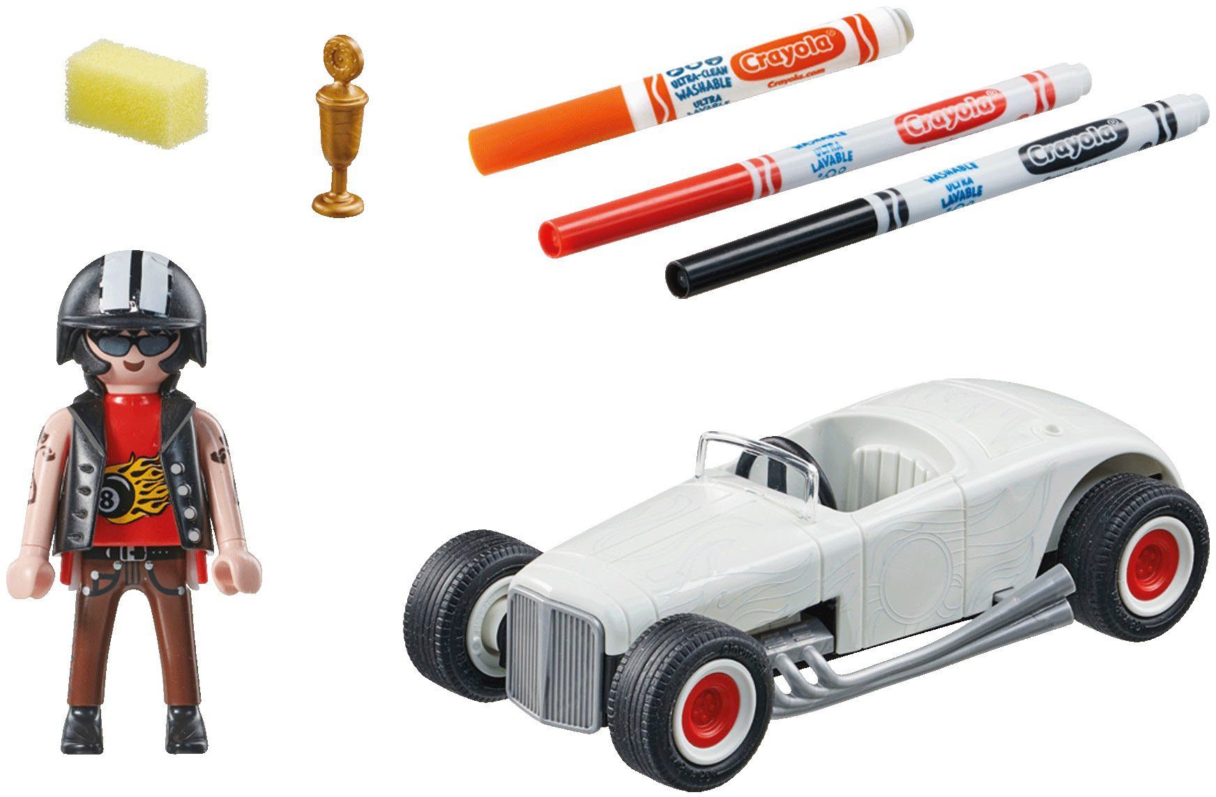 Playmobil® Rennauto (71376), Color Konstruktions-Spielset, (20 St), zum ind günstig online kaufen