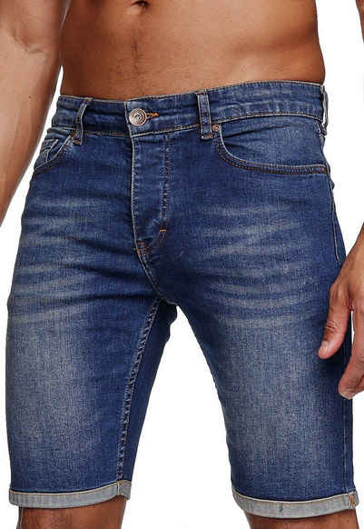Reslad Jeansshorts »Reslad Jeans Shorts Herren Kurze Hosen Sommer l« Denim Jeansbermudas Stretch Jeans-Hose
