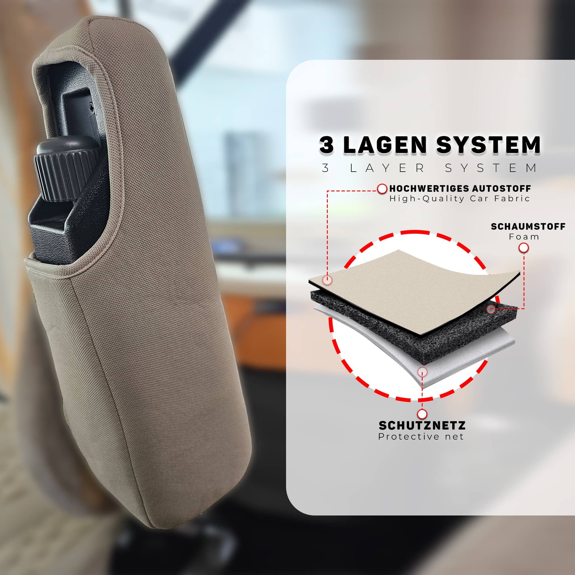 BREMER SITZBEZÜGE Armlehne Armlehnenbezug für ISRI Sitze