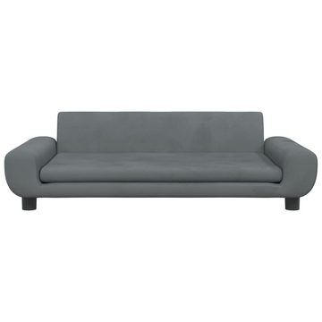 vidaXL Kindersofa Kindersofa Dunkelgrau 100x54x33 cm Samt Kindercouch Kindermöbel Kinder