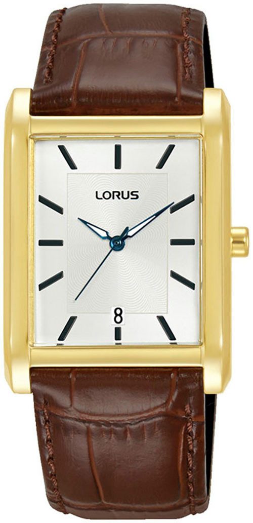 LORUS Quarzuhr Classic RH940RX9, Armbanduhr, Damenuhr, Herrenuhr, Lederarmband, analog, Tag
