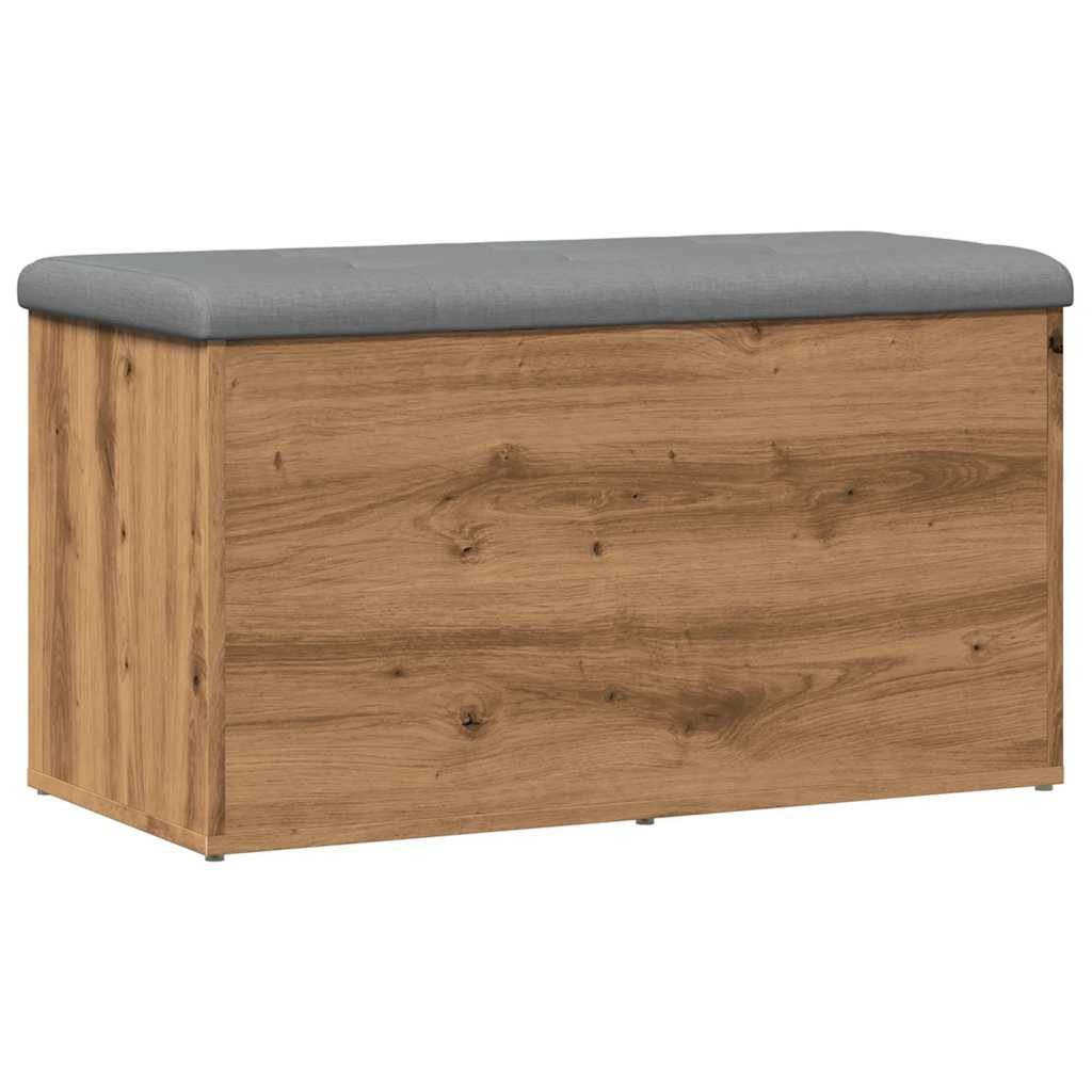 vidaXL Schuhbank Sitzkiste Sitzbank mit Stauraum Artisan-Eiche 82x42x45 cm Holzwerkstof