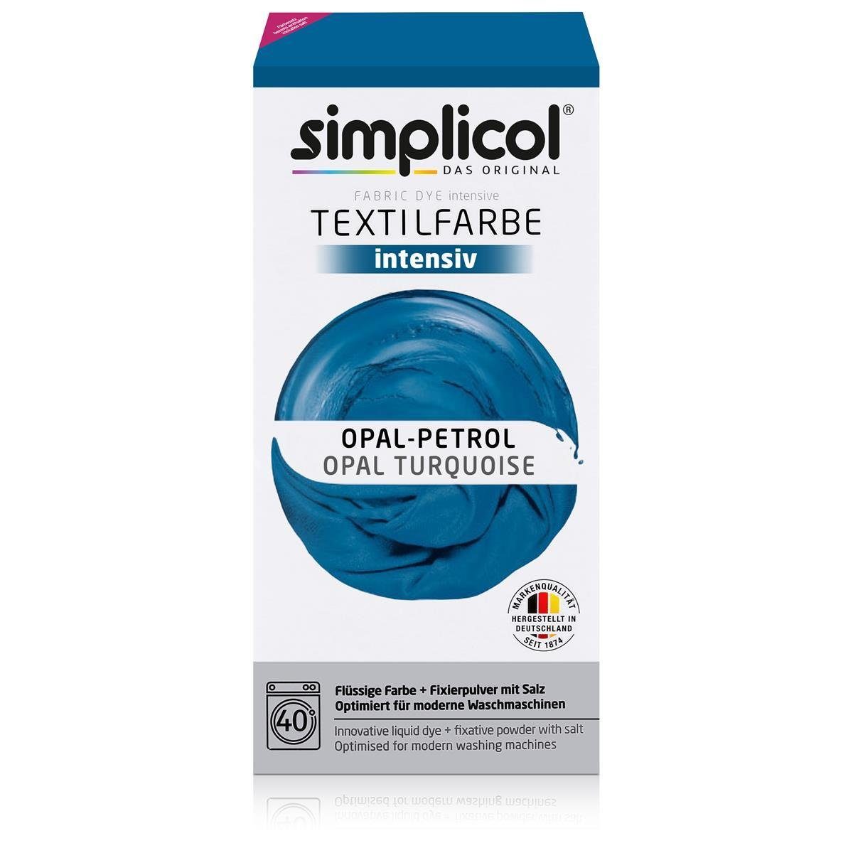 Textilfarbe Simplicol Textilfarbe intensiv Opal-Petrol - Einfaches Färben (1er Pac
