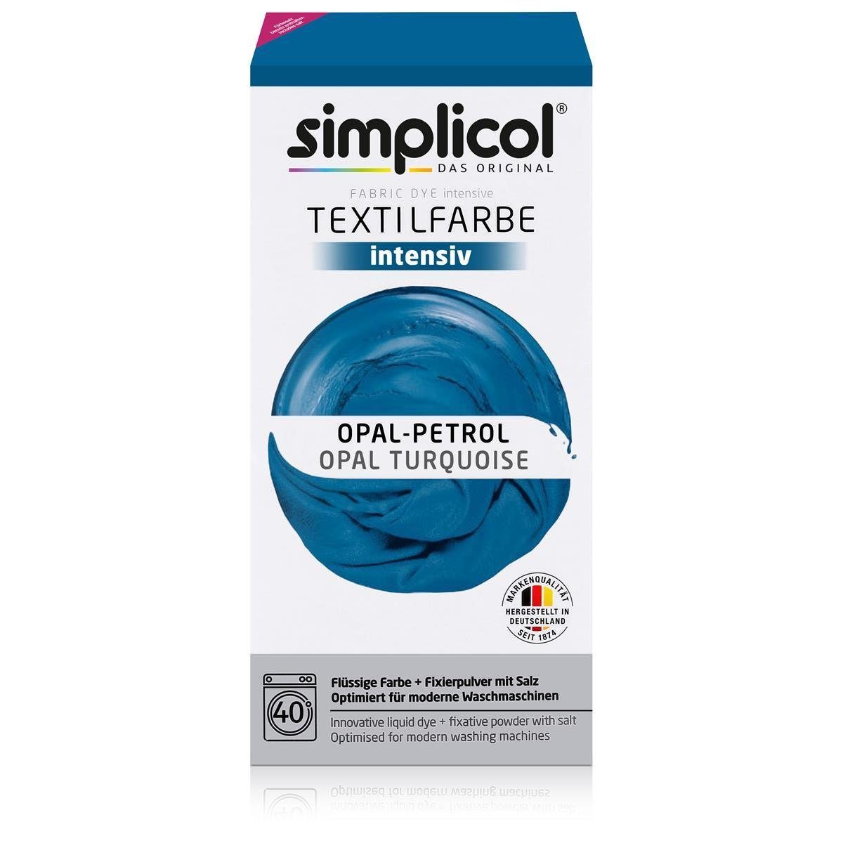 simplicol Textilfarbe Simplicol Textilfarbe intensiv Opal-Petrol - Einfaches Färben (1er Pac