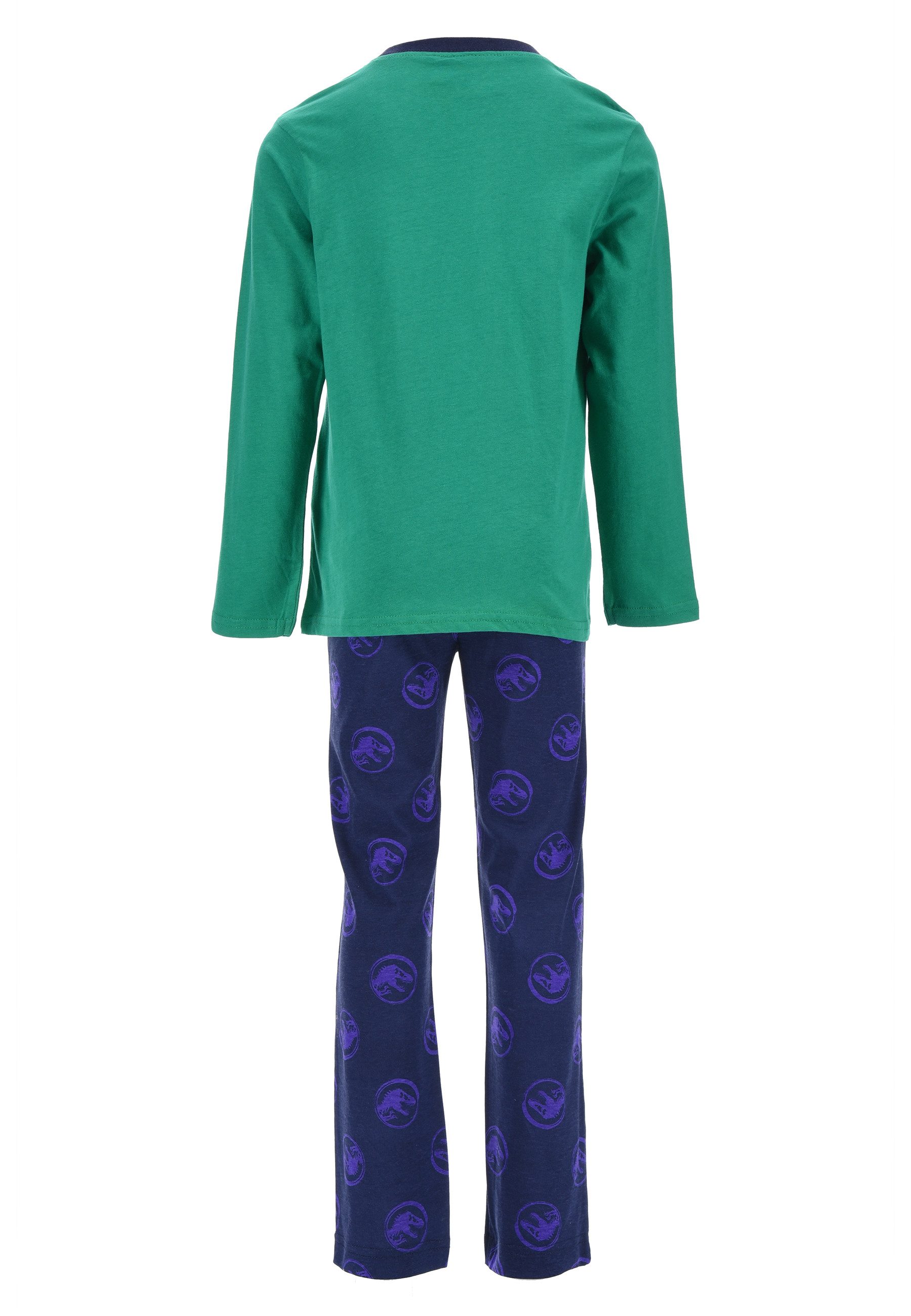 Jurassic World Schlafanzug Kinder Jungen Pyjama langarm Nachtwäsche (2 tlg)