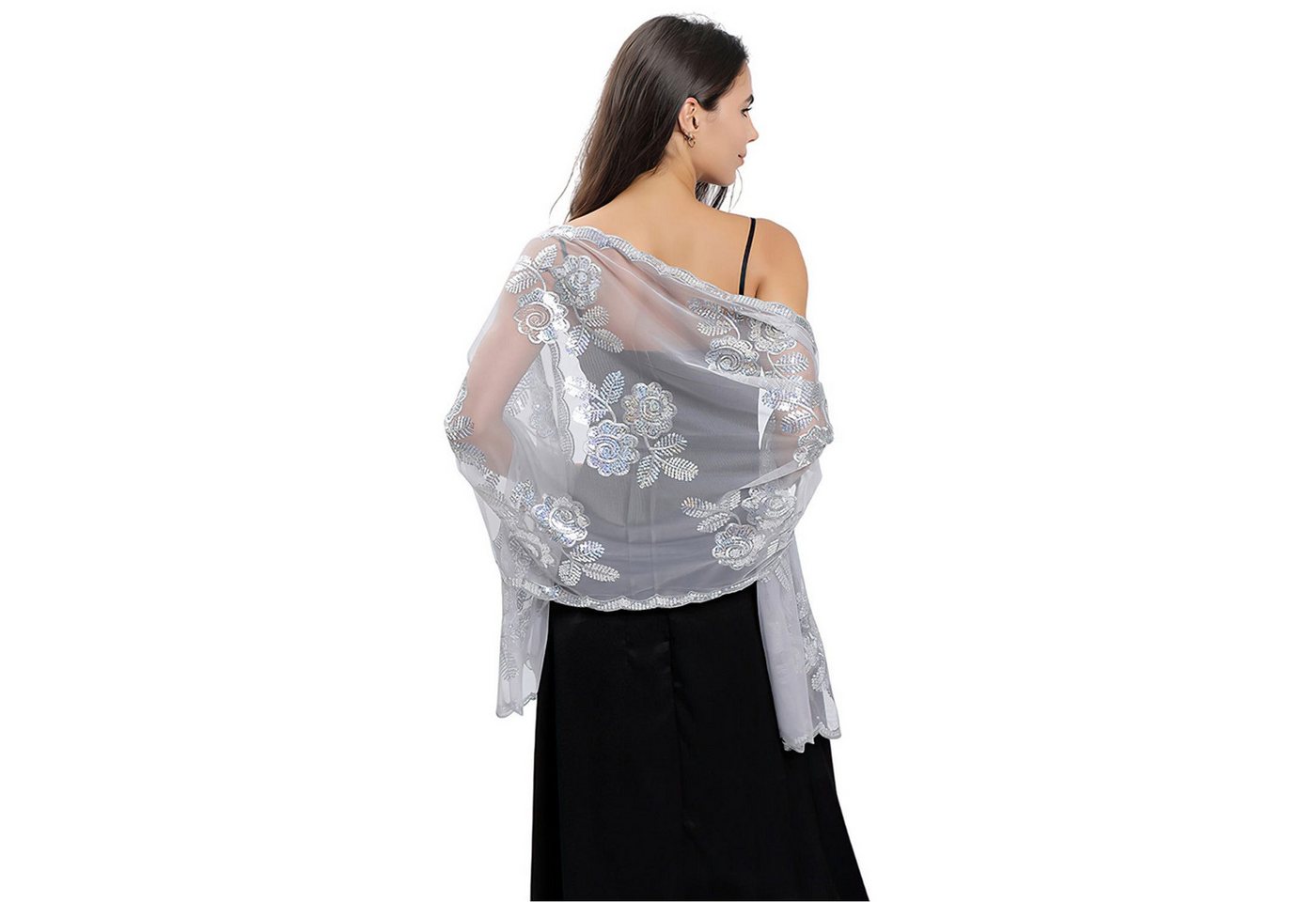 Zaewry Modeschal Elegante Damen-Stola, leichter Schal für Abendkleider