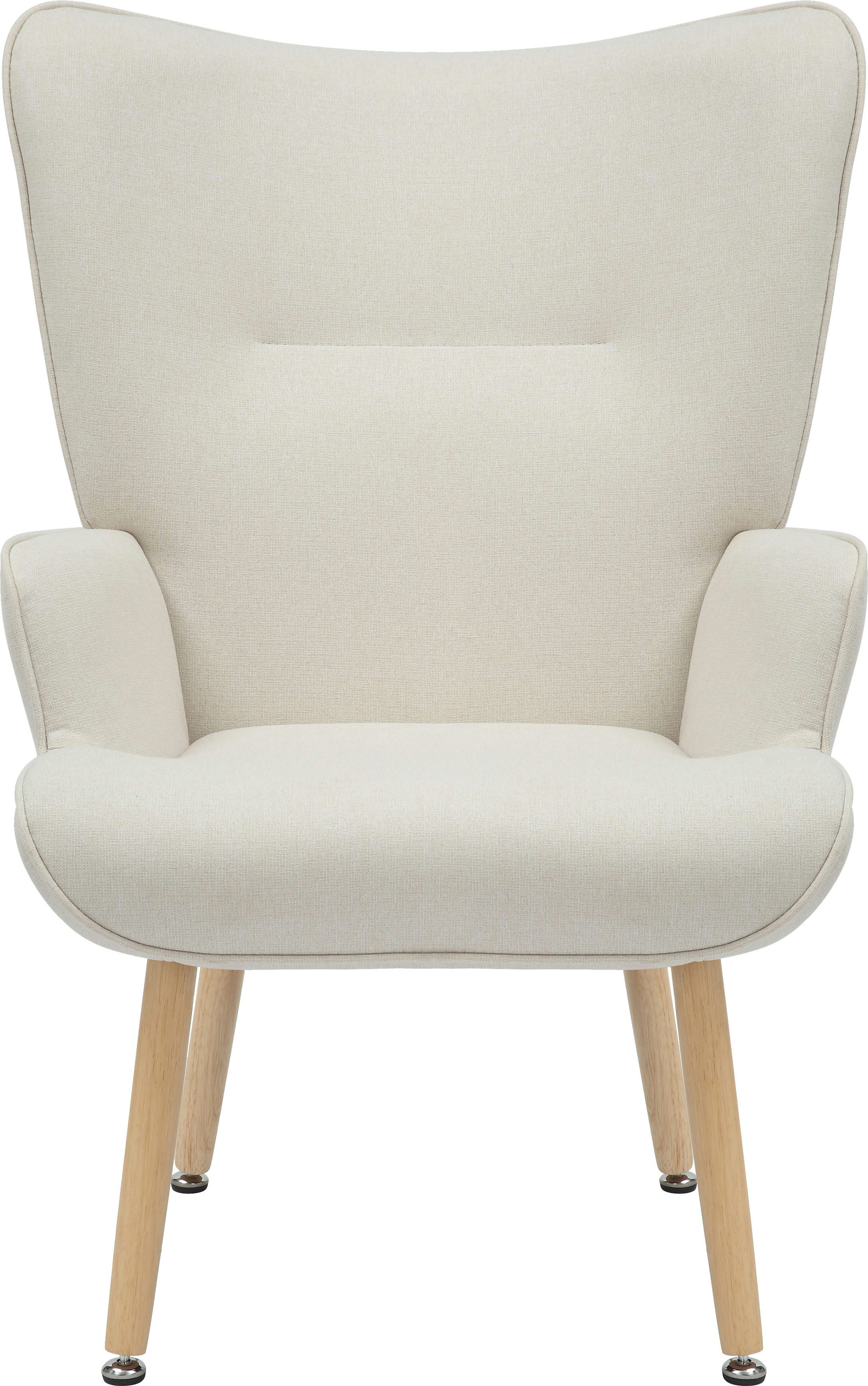 INOSIGN Relaxsessel KEADY, Hochlehnsessel, TV-Sessel, Relaxsessel, Ohrensessel mit stabilem Echtholzgestell