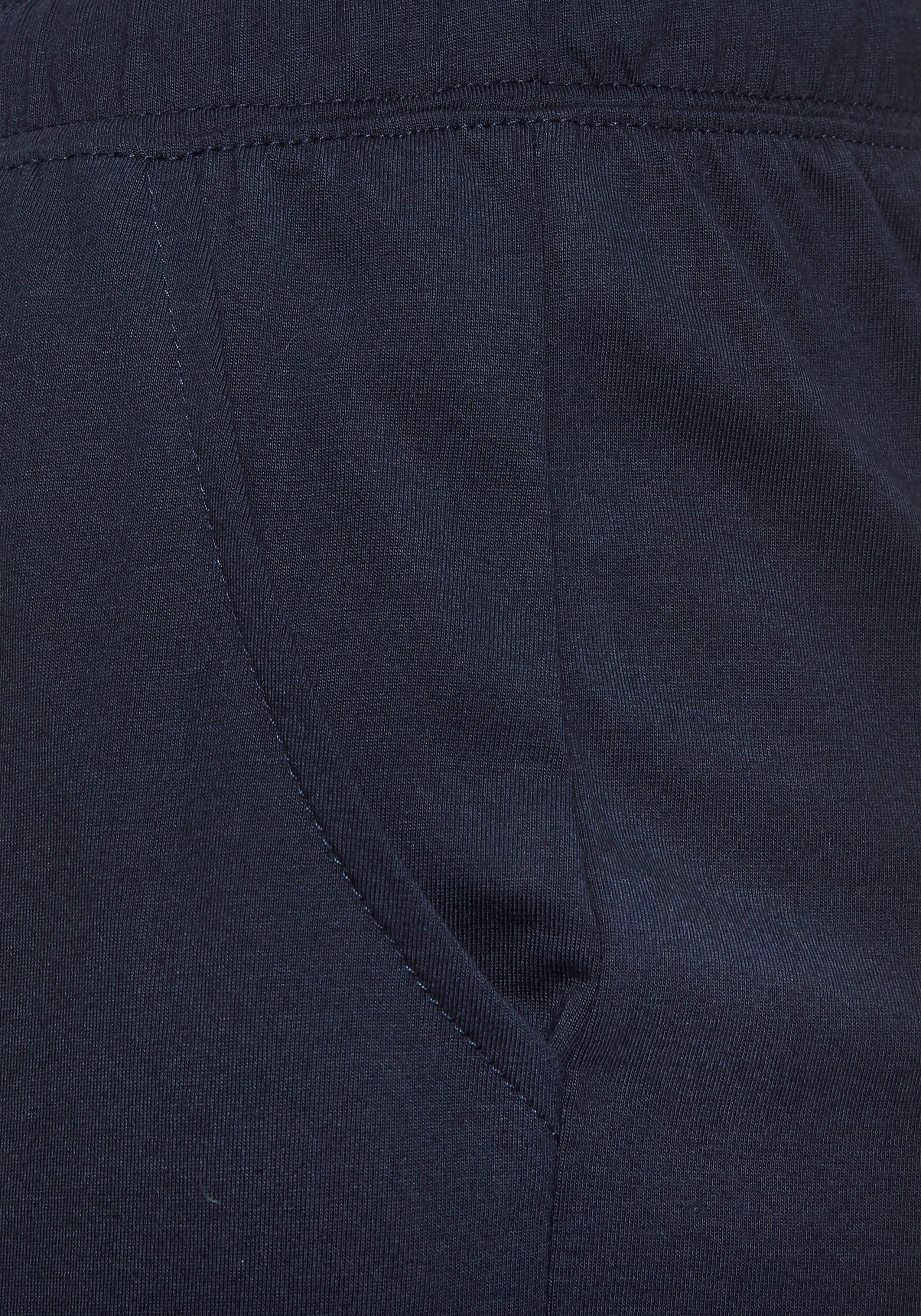 s.Oliver Pyjama (Set, 2 tlg) mit garngefärbten Streifen im Oberteil