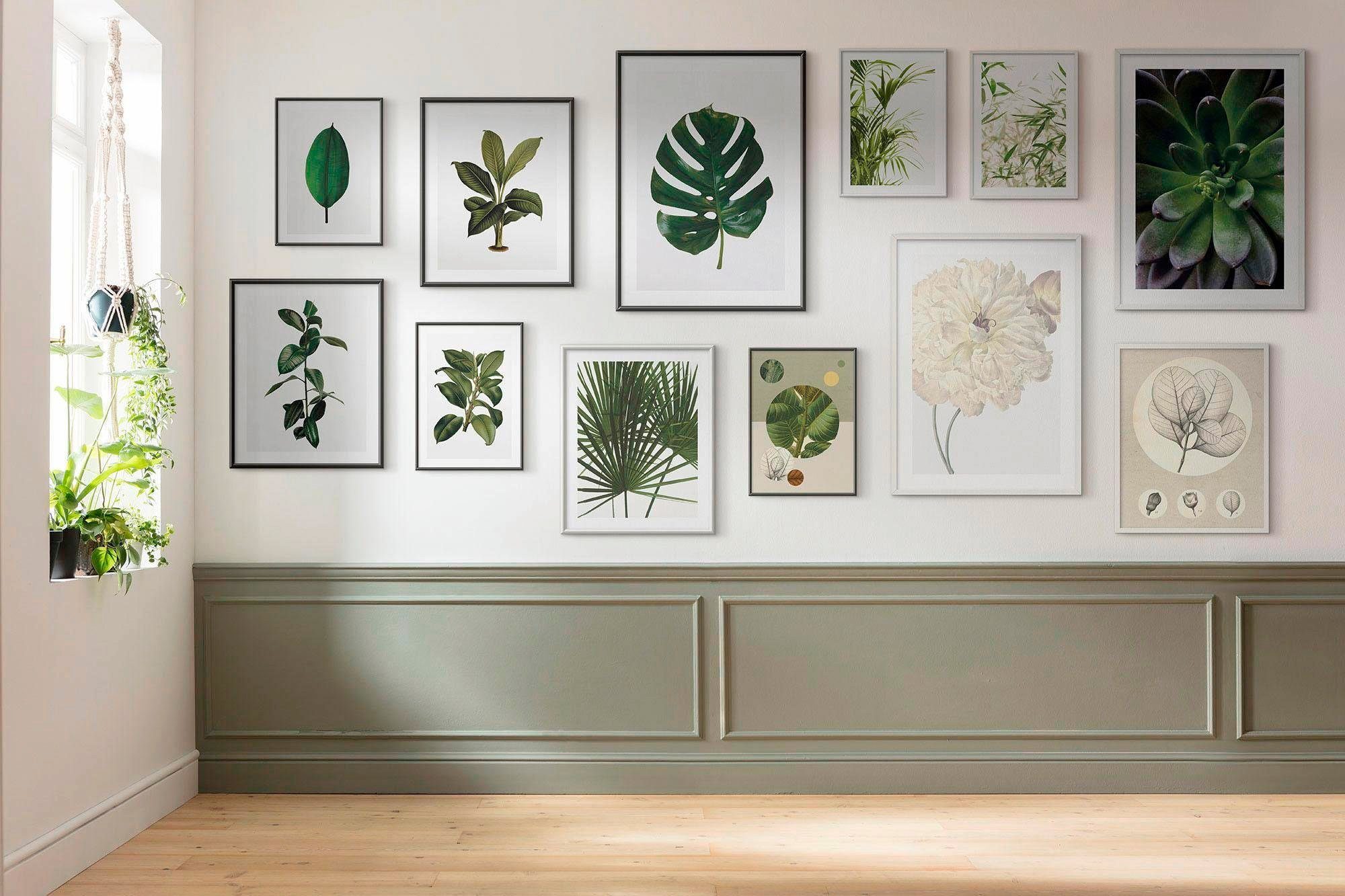 Komar Poster Monstera Wohnzimmer (1 Leaf, Blätter, St), Schlafzimmer, Pflanzen Kinderzimmer