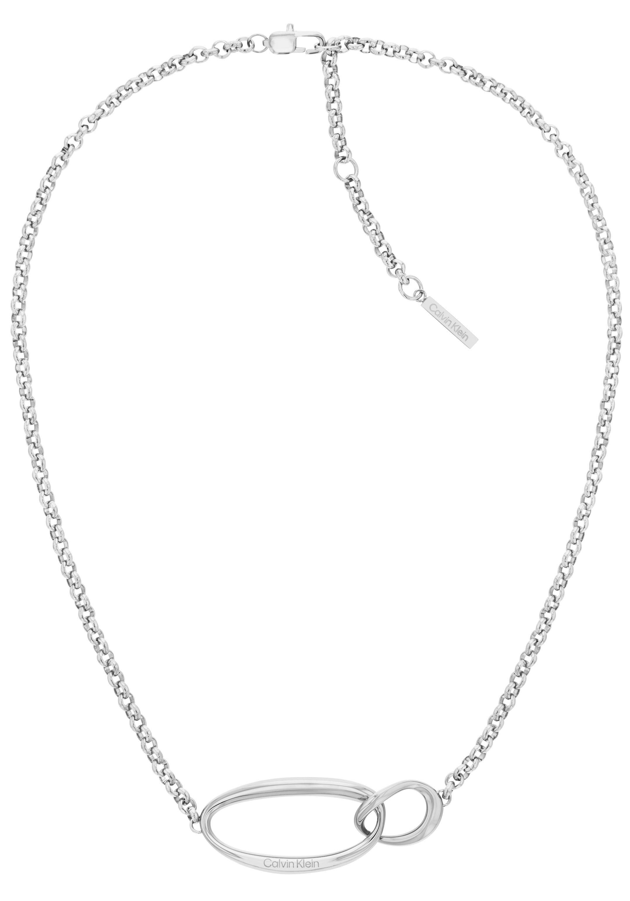 Calvin Klein Kette mit Anhänger Schmuck Edelstahl Halsschmuck Halskette Erbskette SCULPTURAL