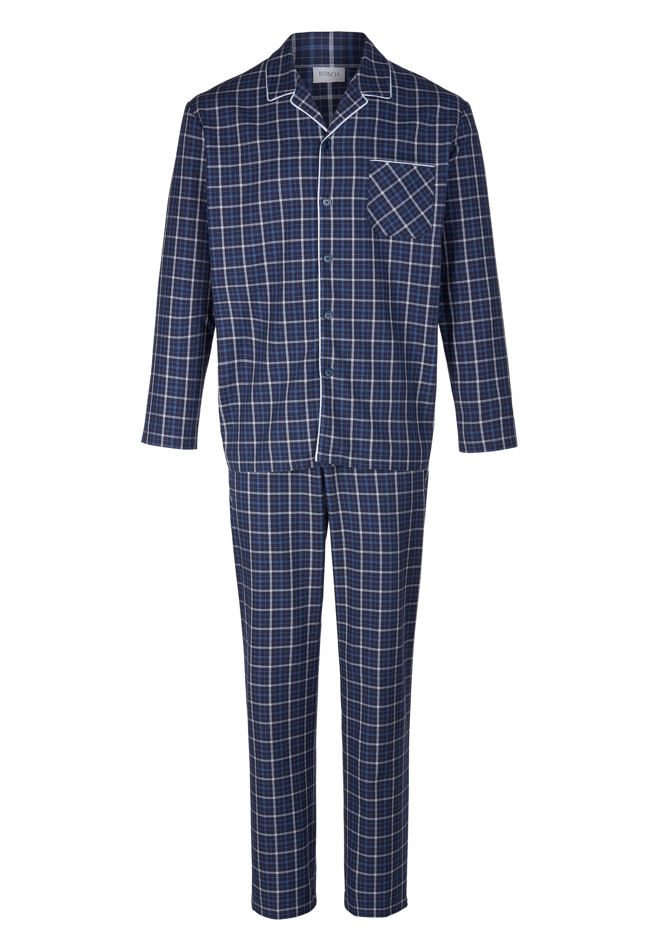 Rösch Pyjama Basic (Set, 2 tlg) Pyjama - Baumwolle - Atmungsaktiv