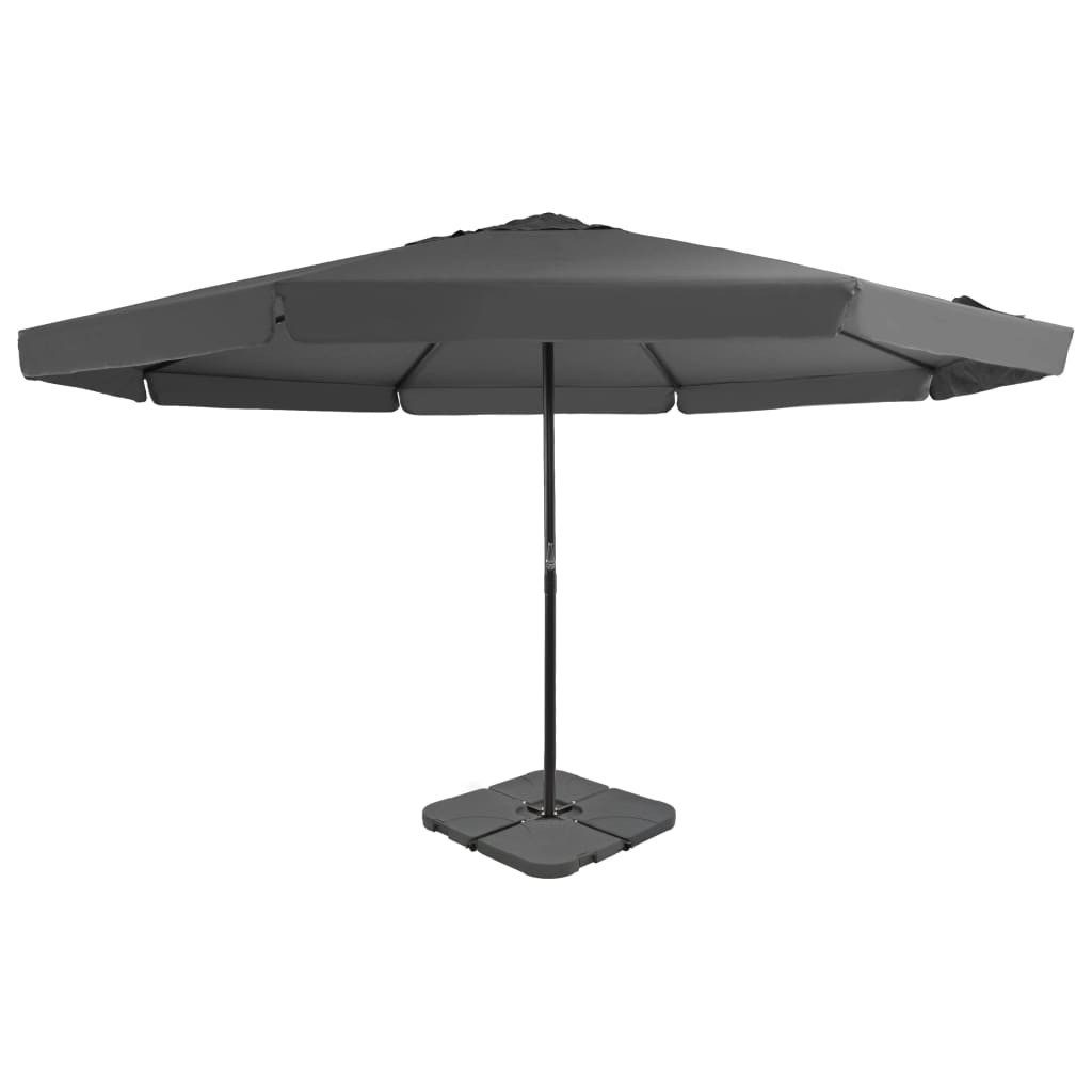 vidaXL Sonnenschirm Sonnenschirm mit Tragbarem Sonnenschirmständer Anthrazit
