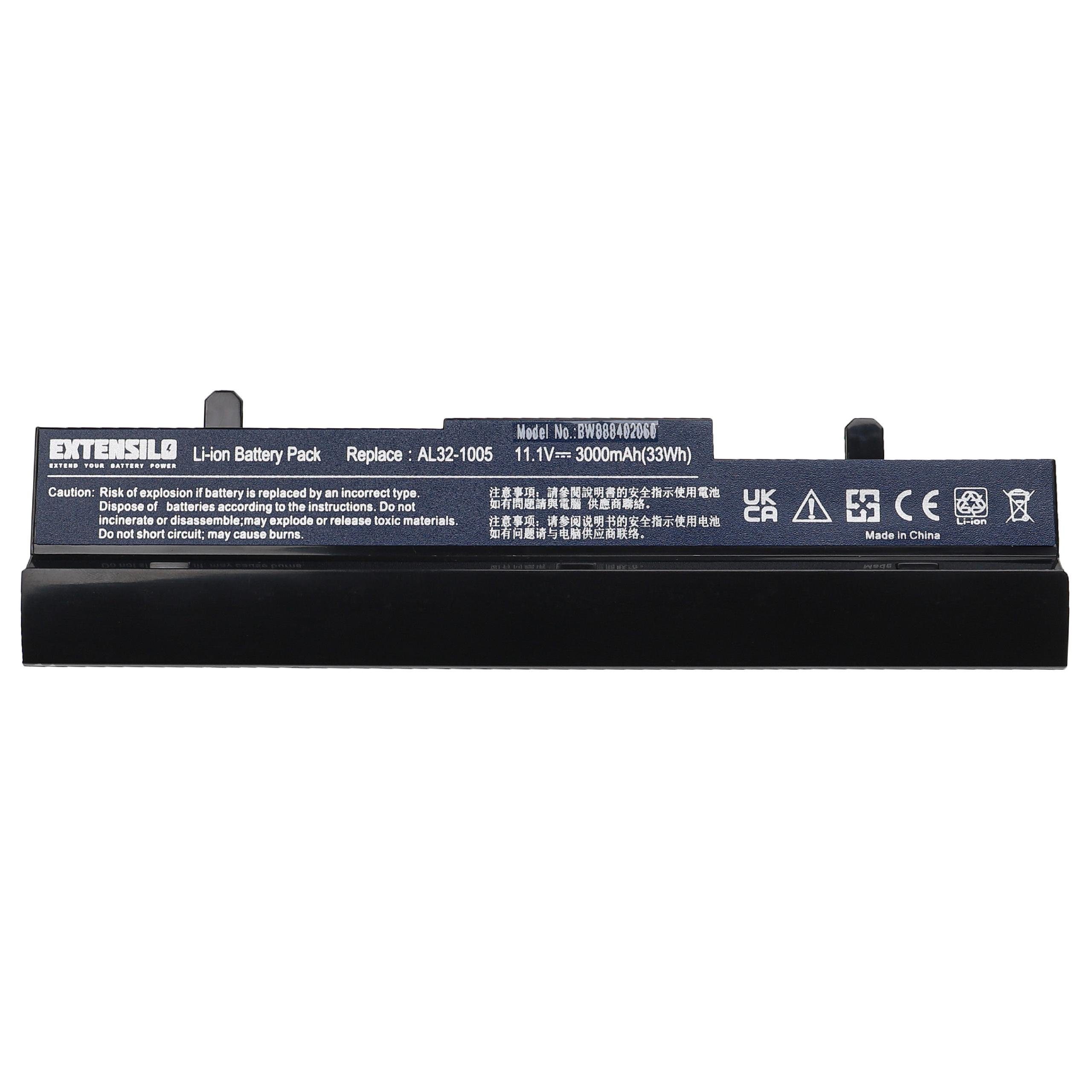 Extensilo Ersatz für Asus AL31-1005, AL32-1005, ML31-1005, ML32-1005, PL32-1005, Laptop-Akku 3000 mAh