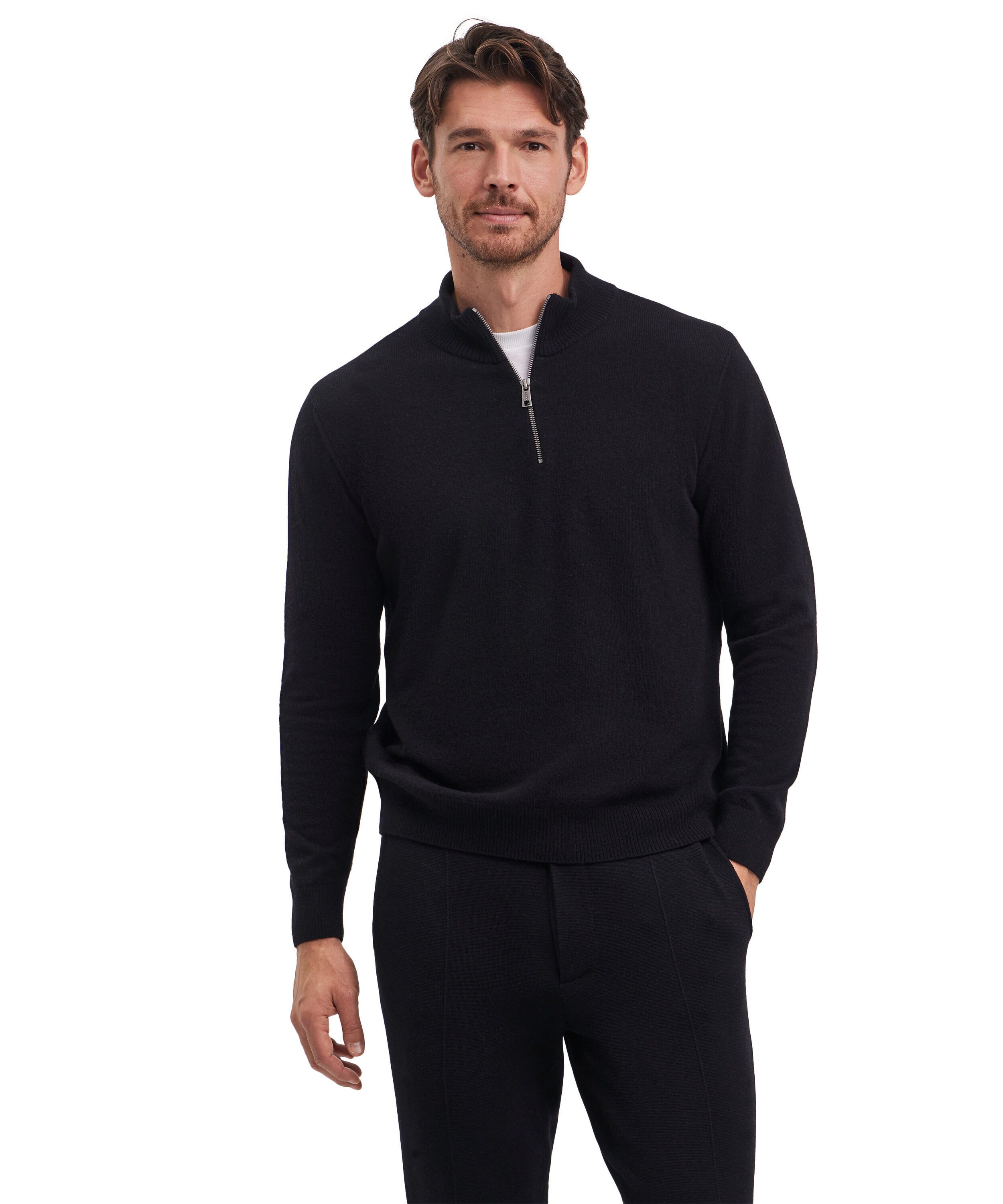 FALKE Strickpullover Pure Lambswool (1-tlg) aus extrafeiner Lambswool