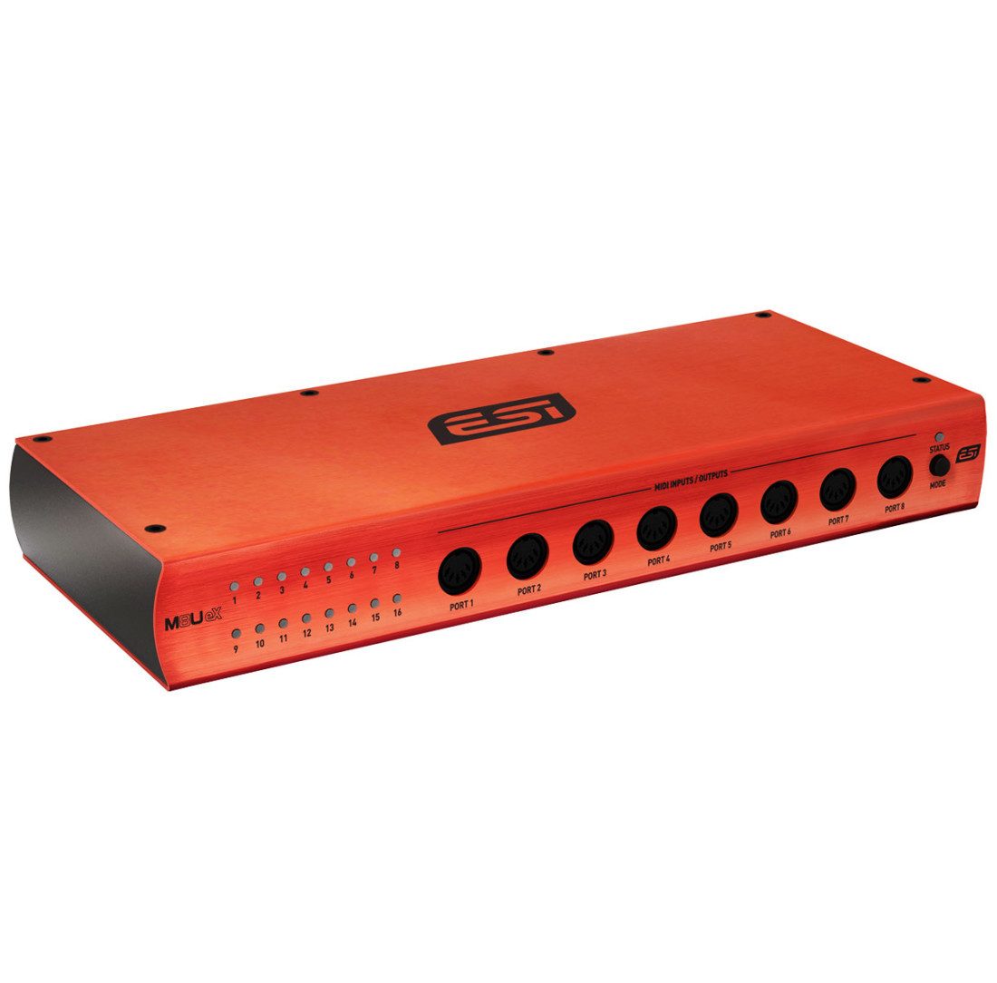 ESI M8U eX USB 3.0 MIDI-Interface mit 16 Ports Digitales Aufnahmegerät