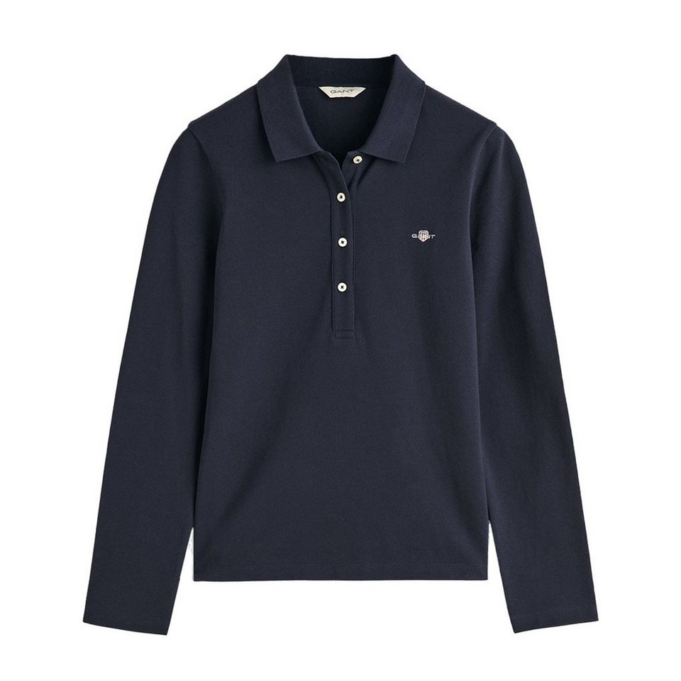 Gant Poloshirt 4202521 Damen Slim Shield SS Pique Poloshirt, GANT Logo  Stickerei