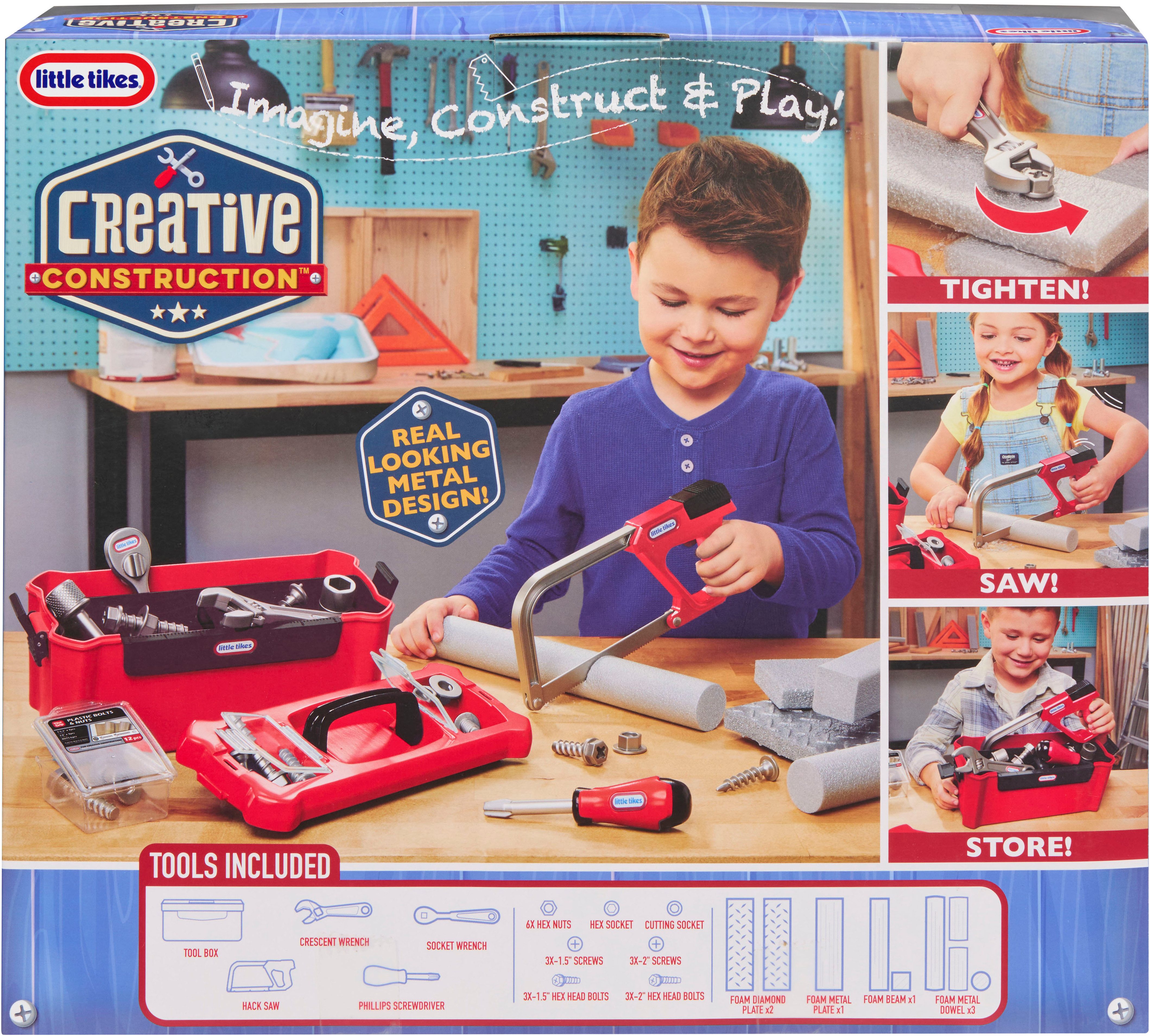 Little Tikes® Kinder-Werkzeug-Set Creative Construction - Werkzeugkasten-Set