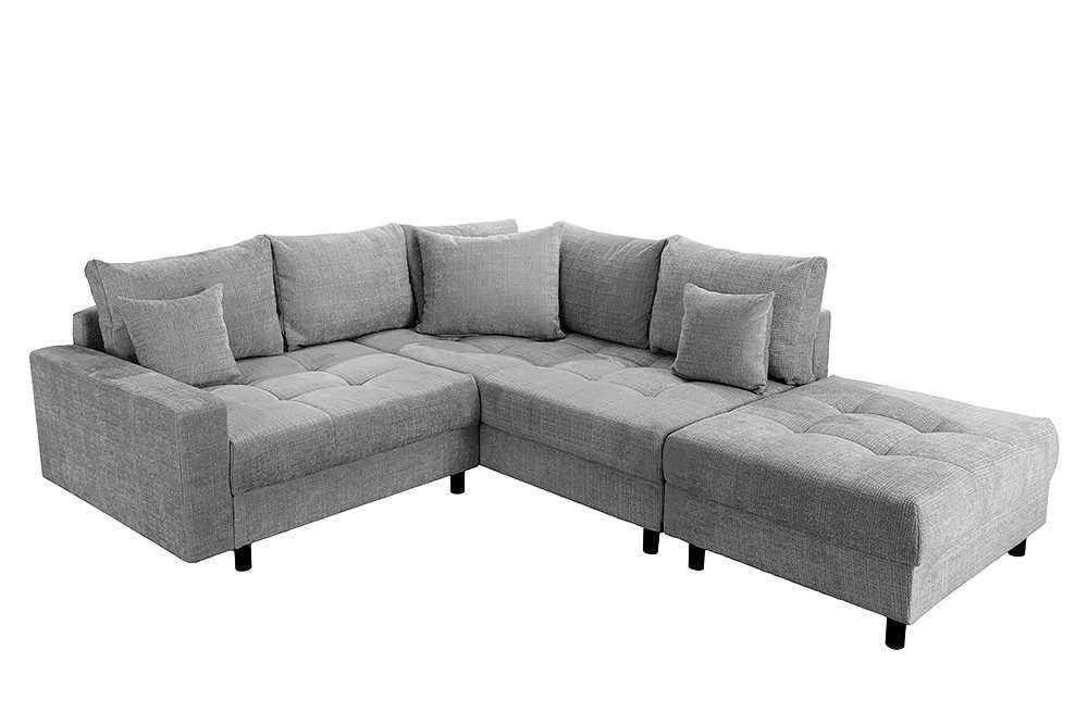 riess-ambiente Ecksofa KENT 220cm grau · günstig online kaufen