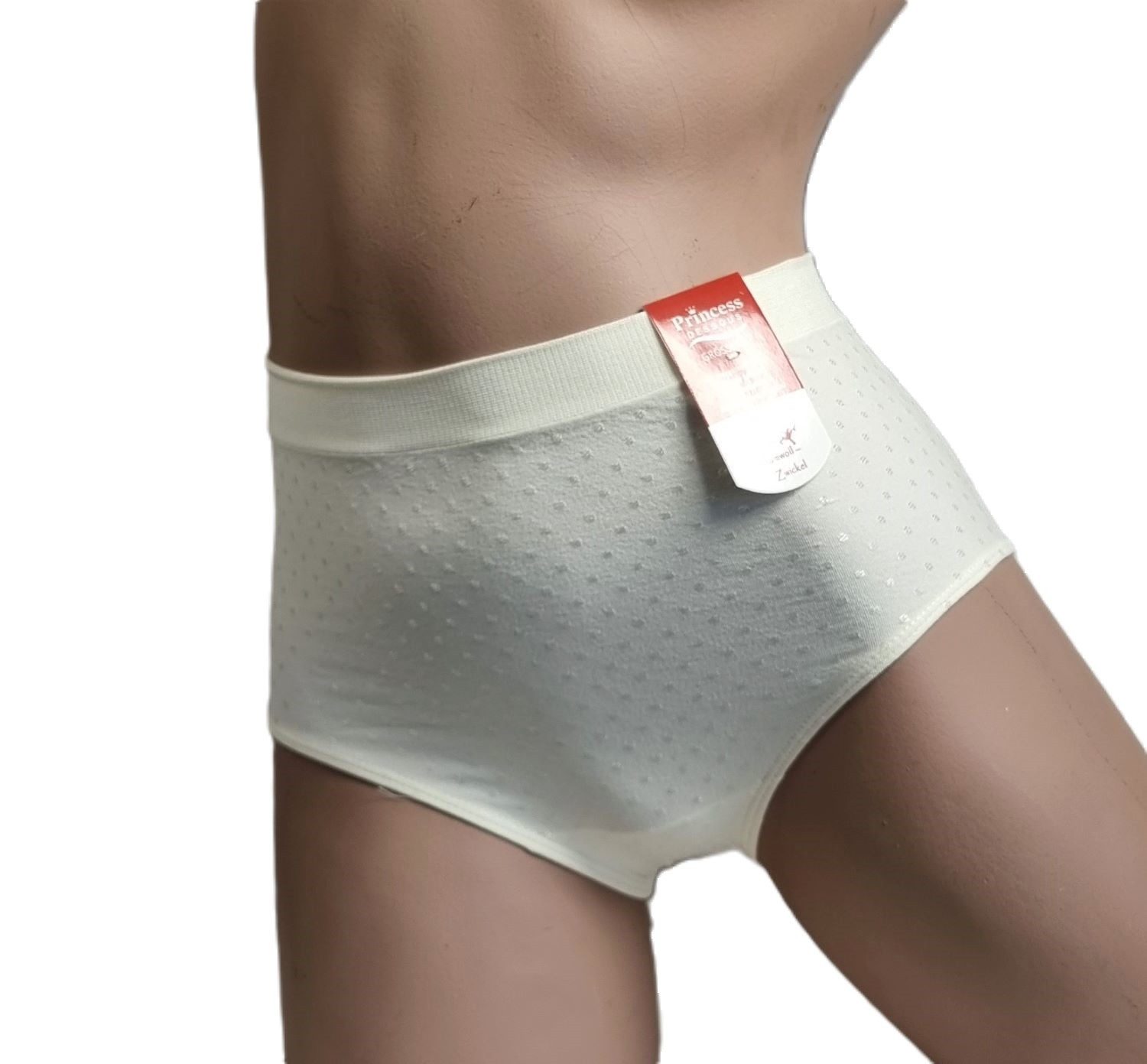 Dekker Taillenslip Damen Hüftslip Seamless 3er Pack ohne Nähte super elastisch (Packung, 3er - Pack) Satinpünktcken – Bild 2 von 5