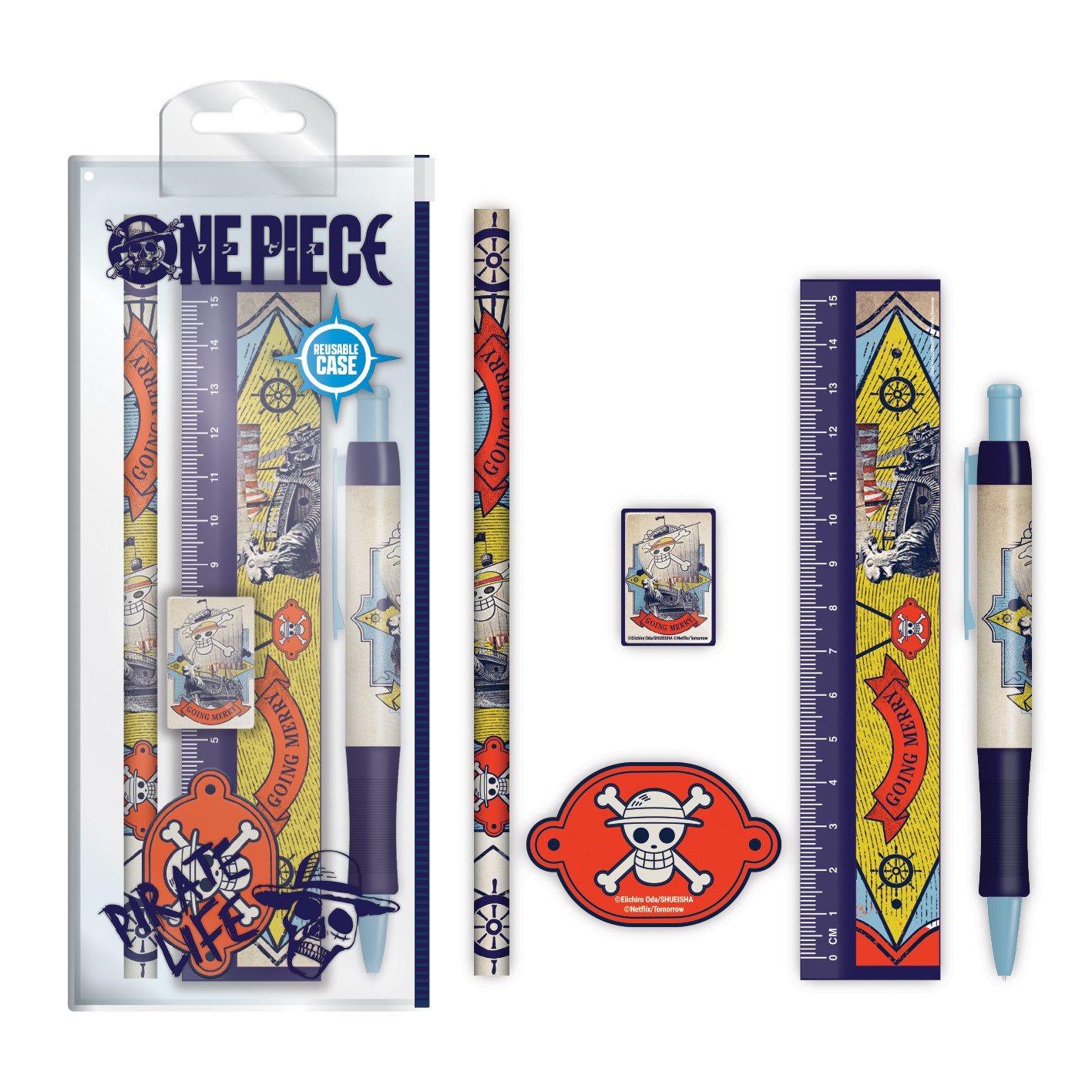 Schlüsselanhänger One Piece - Live Action - Schreibwarenset