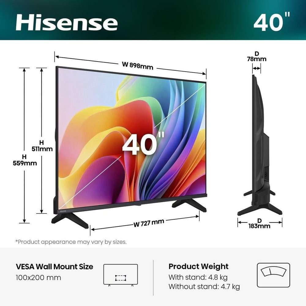 Hisense 40A49S LED-Fernseher (40 Zoll, Full HD)