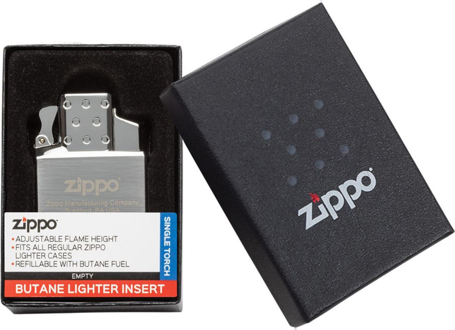 Zippo Feuerzeug Wechseleinsatz Gas Jet Einzel oder Doppel Flamme für Zippo