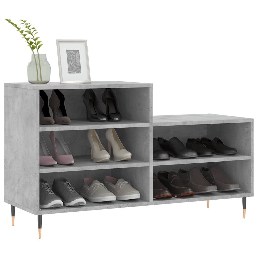 vidaXL Schuhregal Schuhregal Betongrau 102x36x60 cm günstig online kaufen