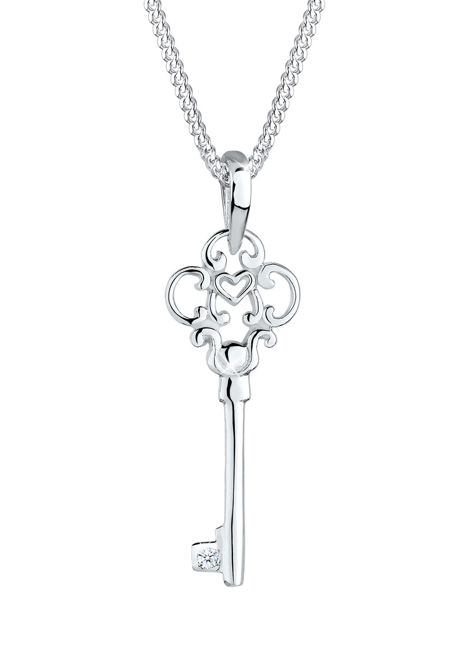 Elli DIAMONDS Kette mit Anhänger Schlüssel günstig online kaufen