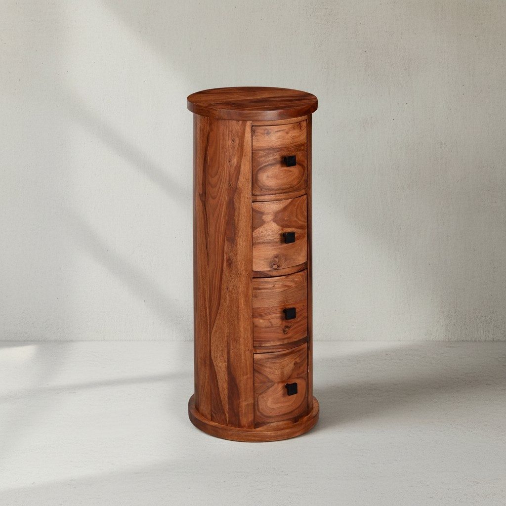 KADIMA DESIGN Kommode Rustikale Massivholz Anrichte Kommode Stauraum elegantes Design