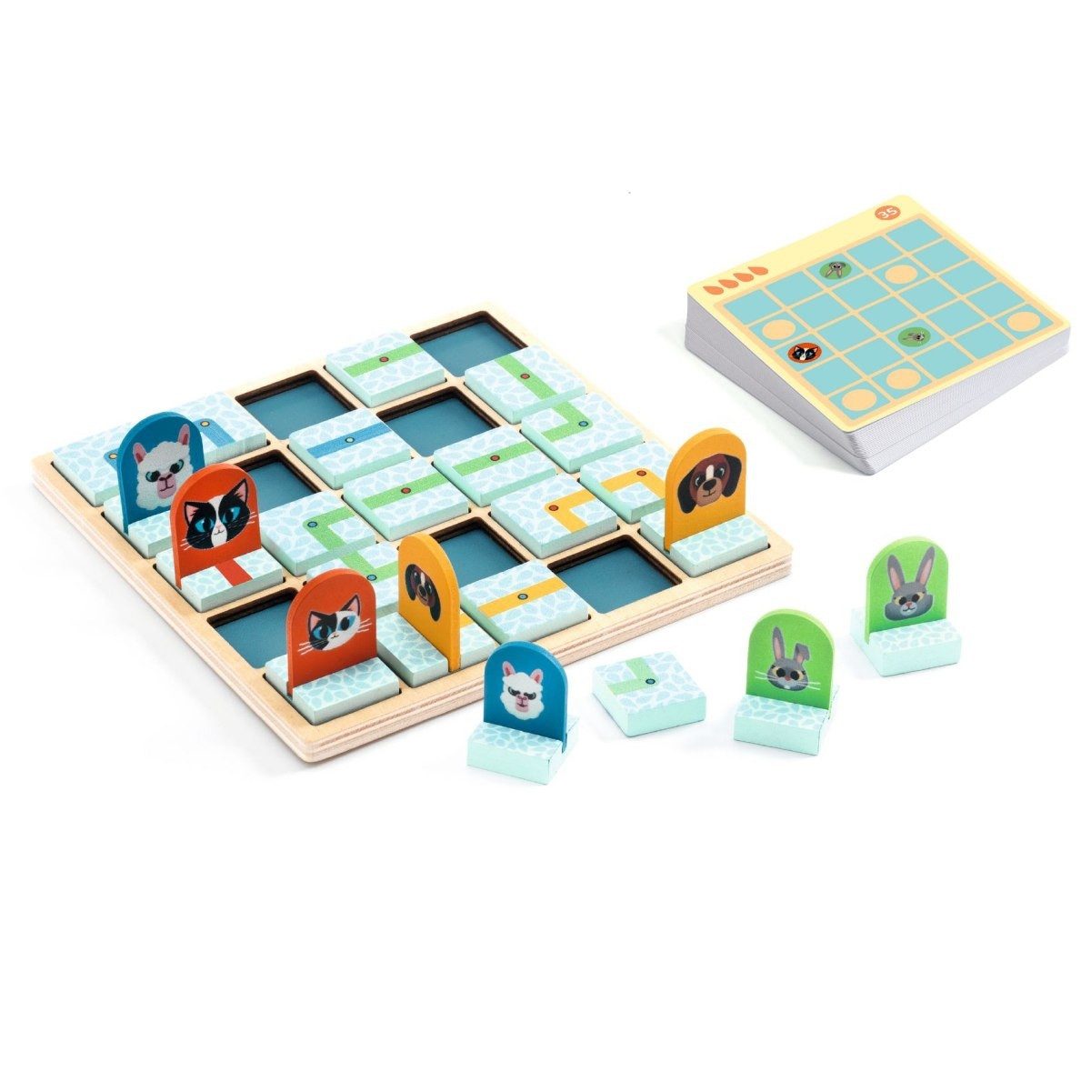 DJECO Spiel SOLOGIC: Path Path Logic Logikspiel für Kinder ab 5 Pfadfinder-Puzzle