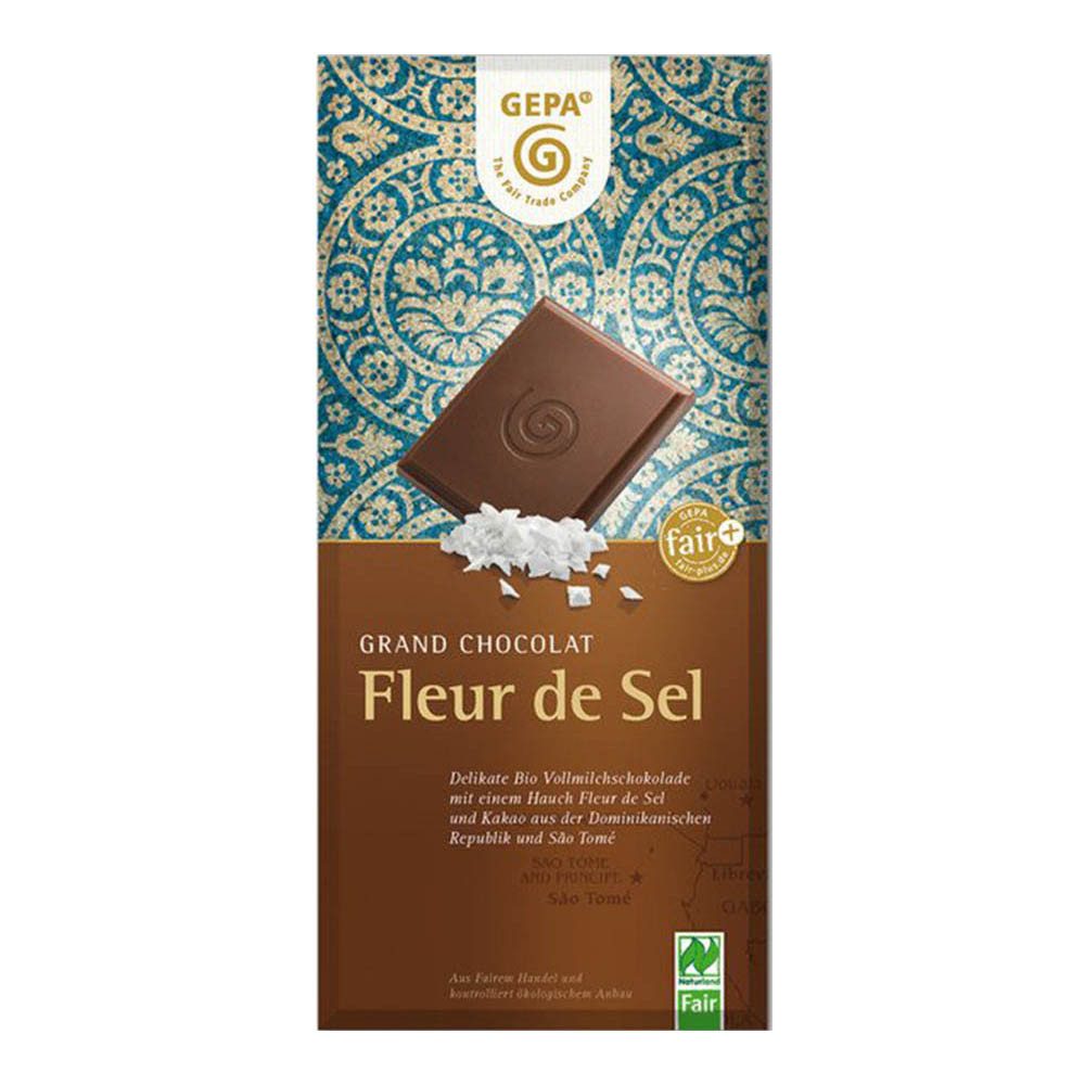 GEPA Süßigkeit Grand Chocolat - Fleur de Sel 100g