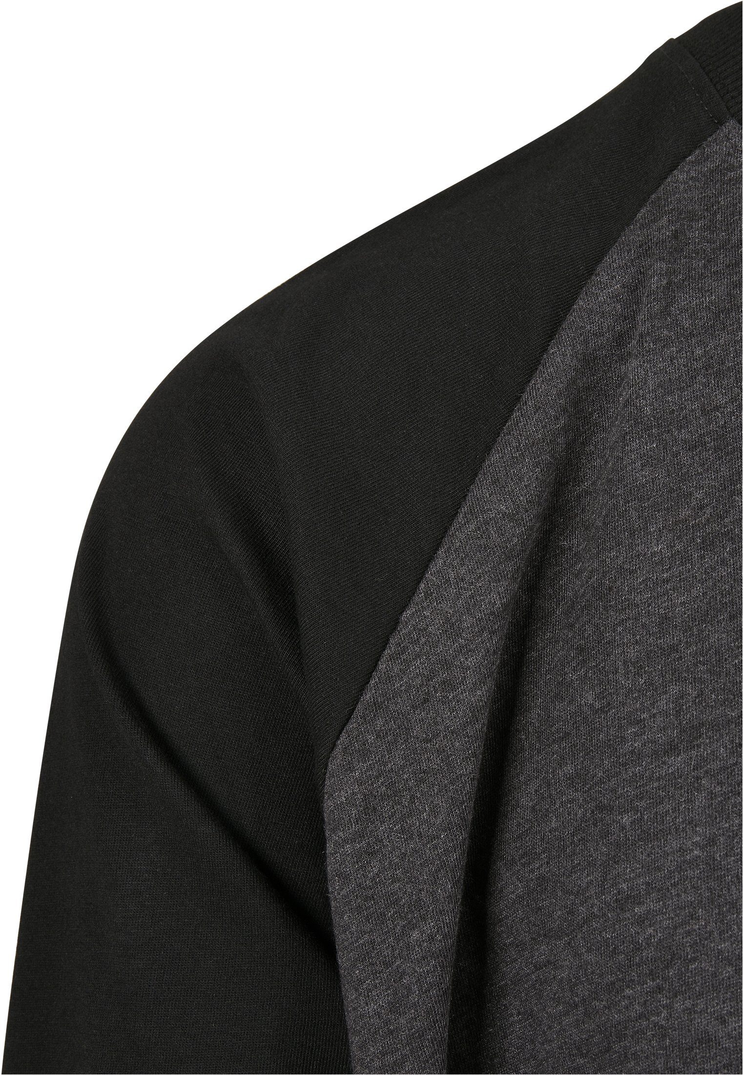 charcoal/black Contrast Raglan (1-tlg) LS URBAN Männer CLASSICS T-Shirt