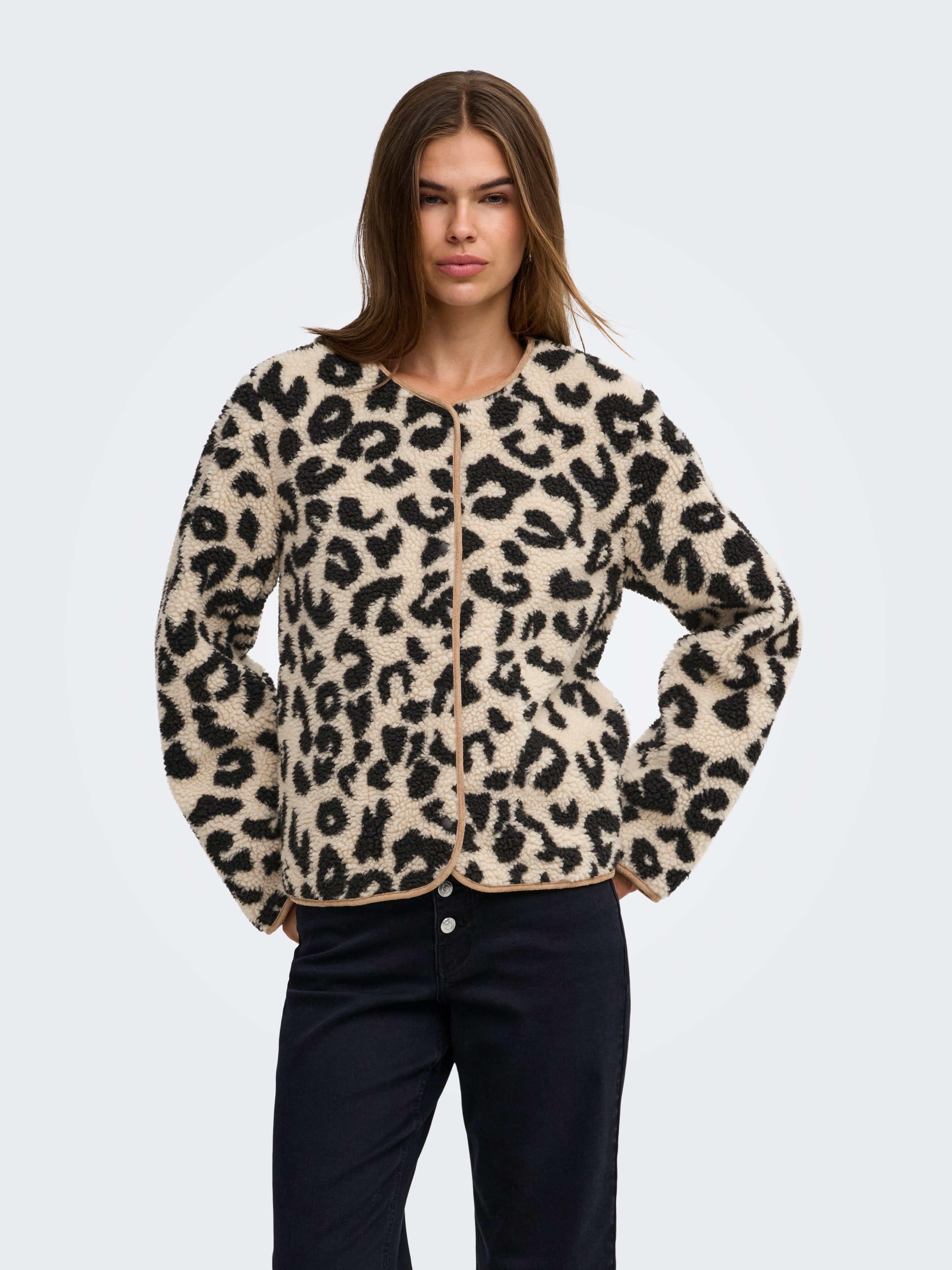 ONLY Plüschjacke ONLLONA LIFE TEDDY JACKET CS OTW Polyester