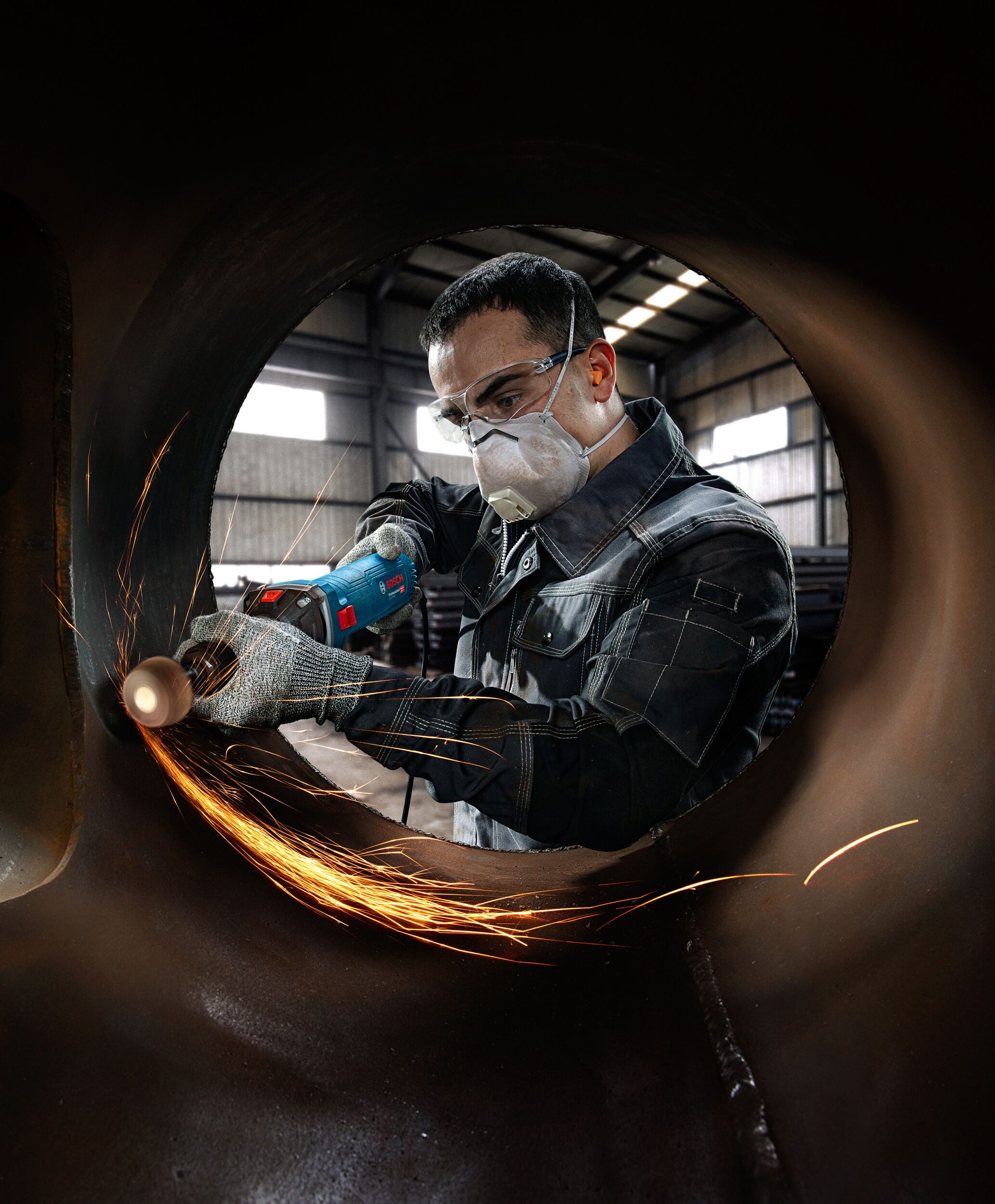 BOSCH Geradschleifer GGS 30 LS, max. 33000 U/min, Im Karton