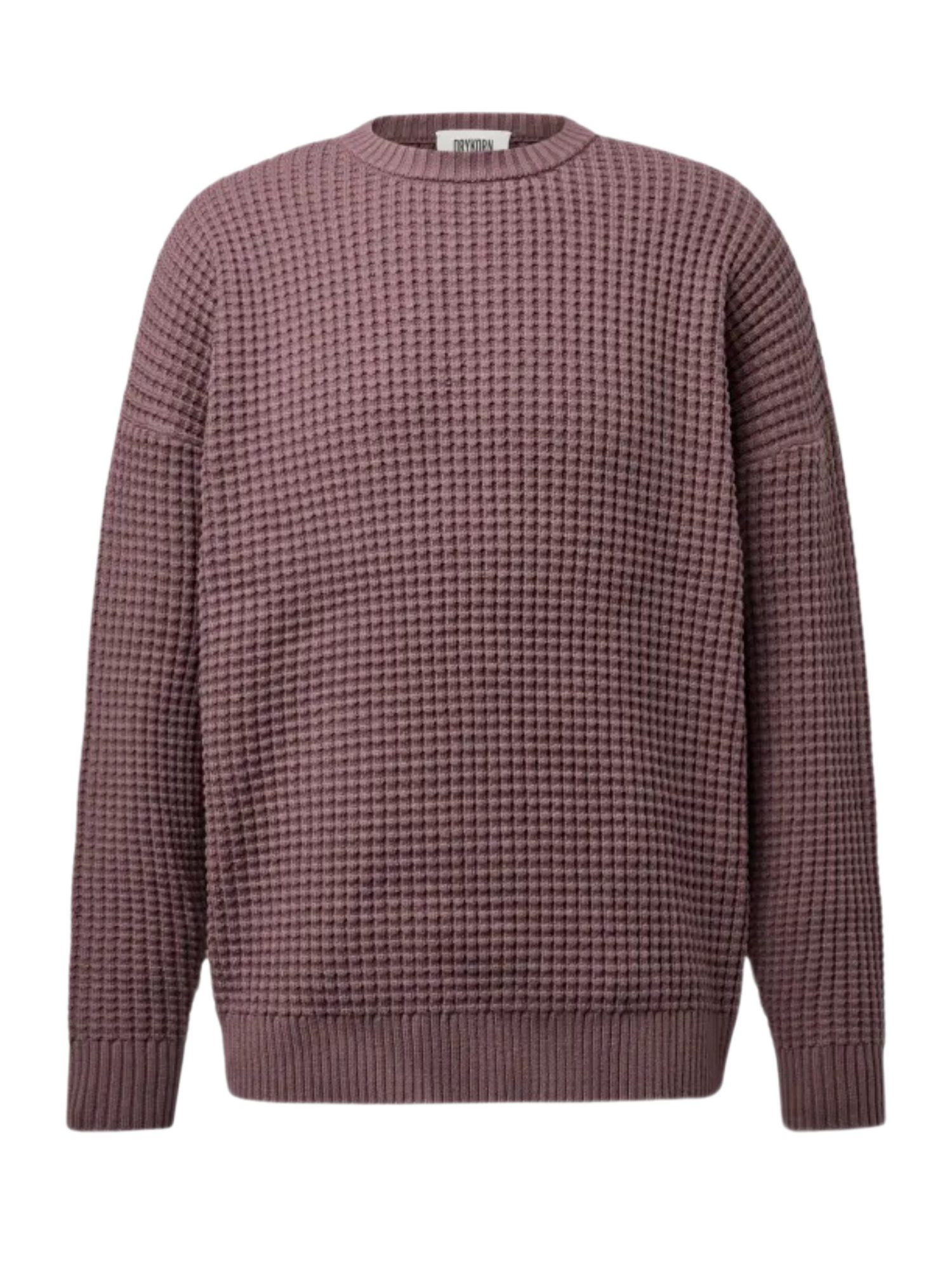 Drykorn Strickpullover lila,Casual,Baumwolle,Strukturiert,Rundhals,Langarm,Relaxed Fit