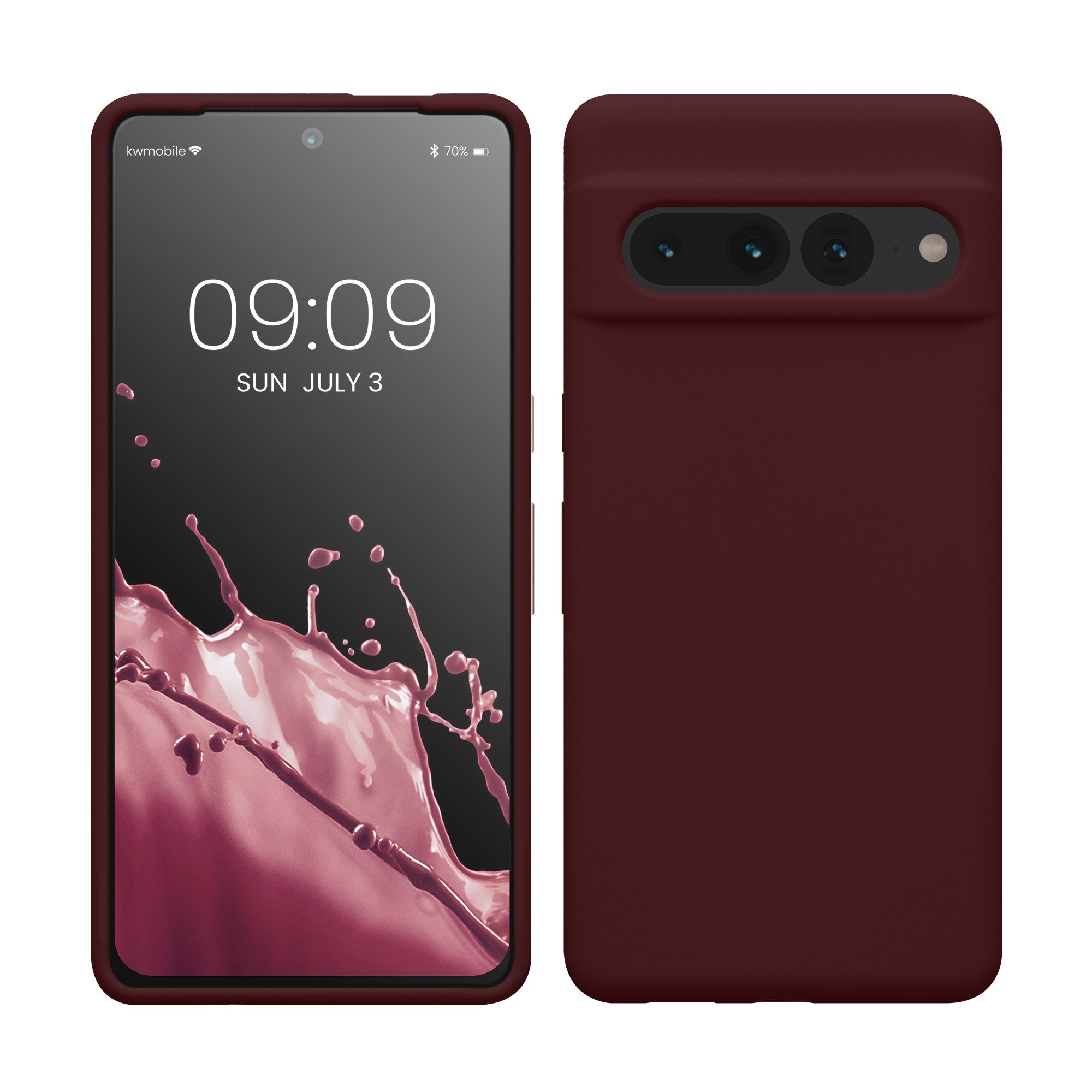 kwmobile Handyhülle Hülle für Google Pixel 7 Pro, Hülle Silikon gummiert - Handyhülle - Handy Case Cover