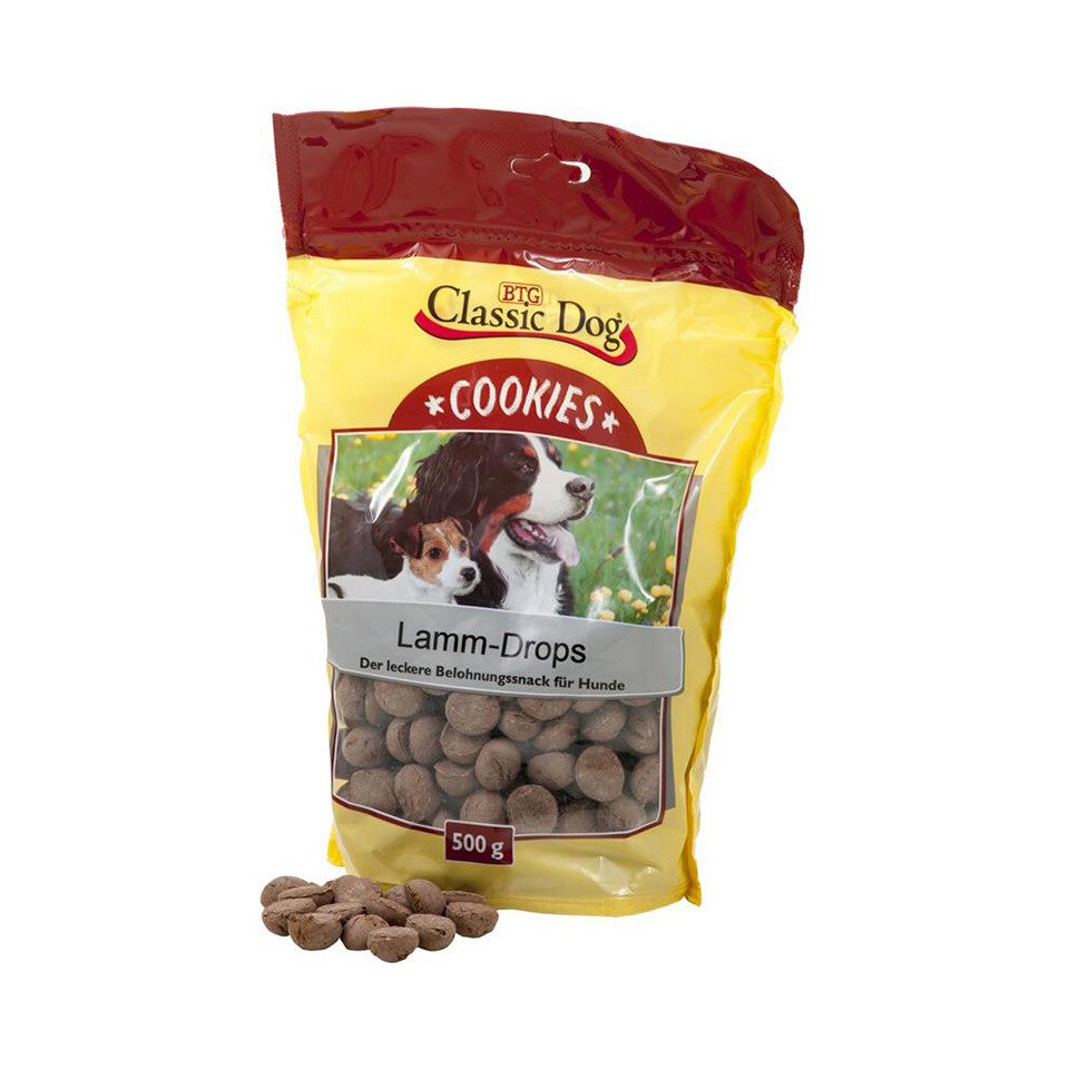 Classic Dog Cookies Lamm-Drops 500 g, Snack für: Hund