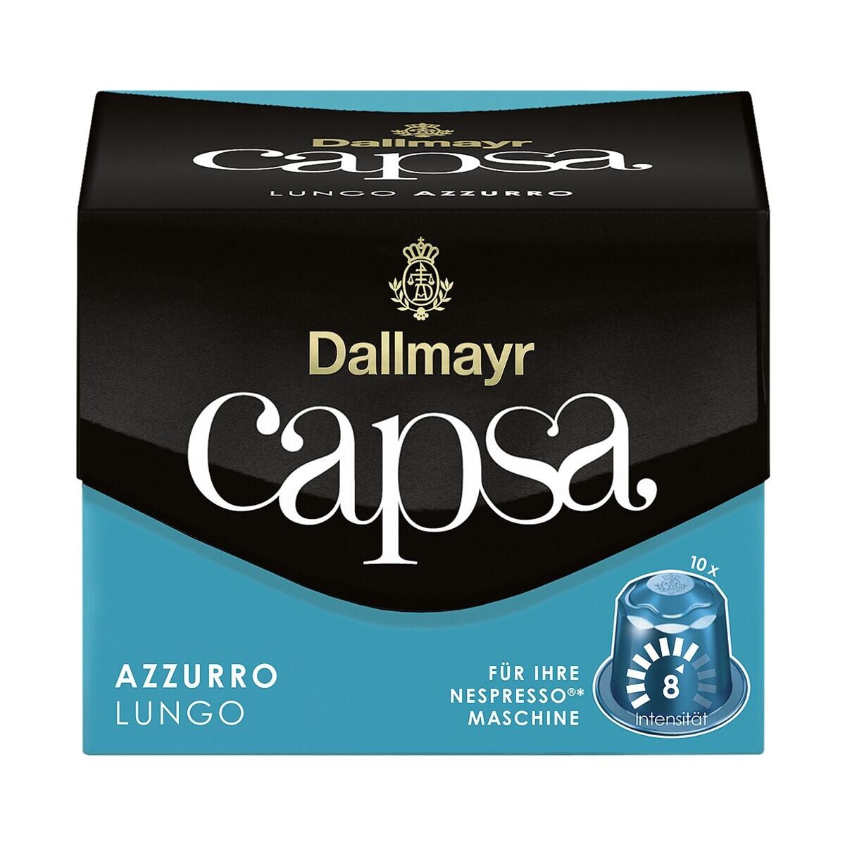 DALLMAYR Kaffee capsa Lungo Azzurro, 10 Kapseln