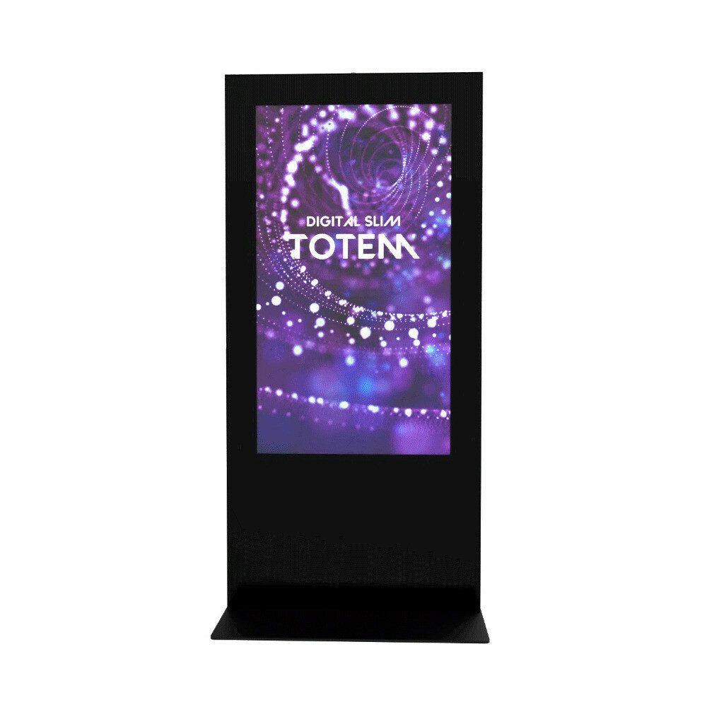 Showdown Displays Einzelrahmen Showdown Displays Digitale Infostele Slim Schwarz Mit 65" Samsung-Bild, (1 St)