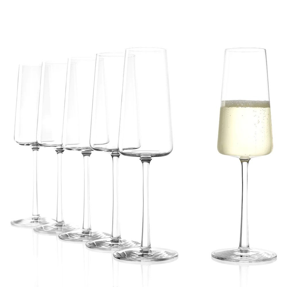 Stölzle Sektglas Stölzle Lausitz Power Champagnerglas 6er Set, Glas
