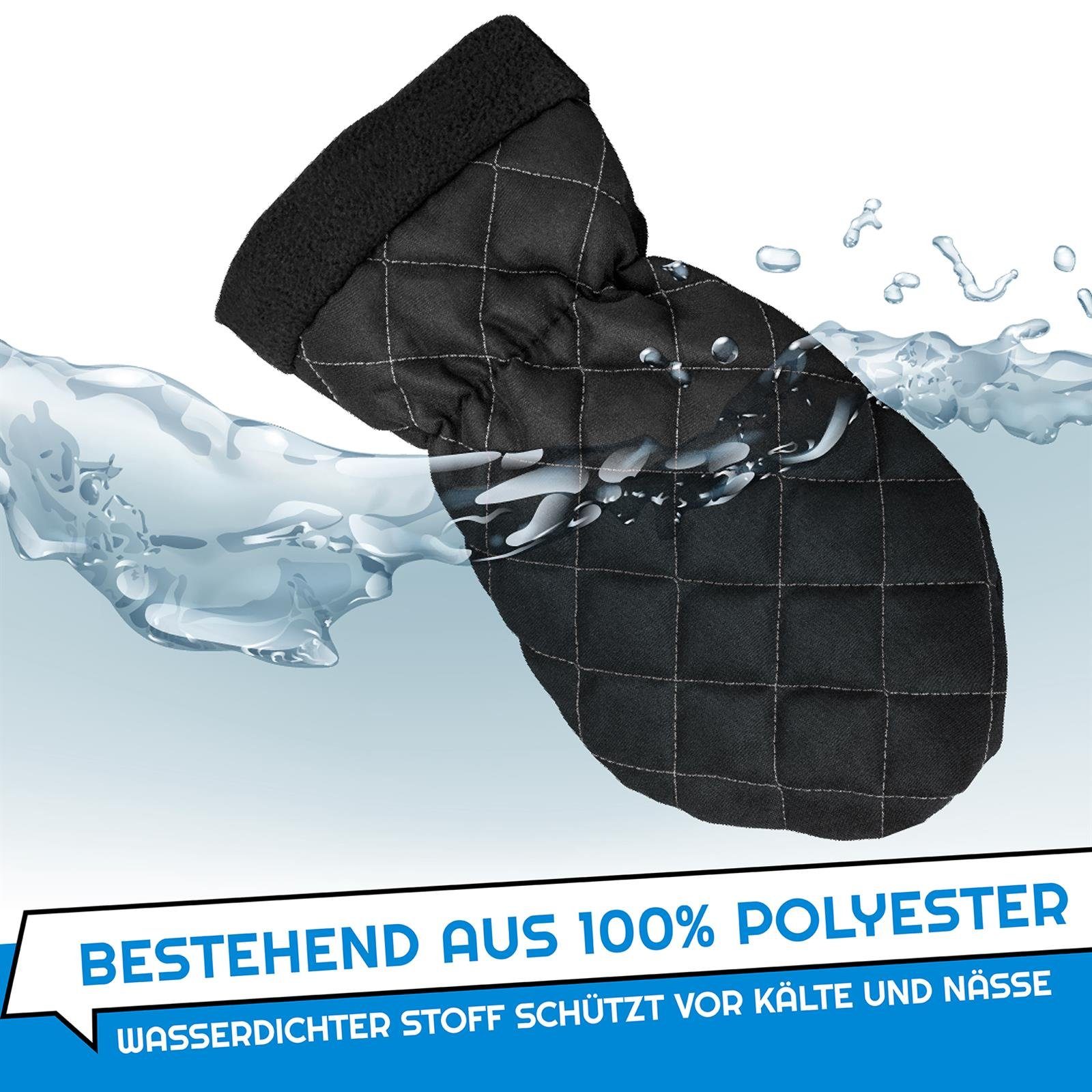 Handschuh 1 und für Schwarz mit L P Eiskratzer Naht Design Schneefeger Murska & Eiskratzer Auto Car grauer
