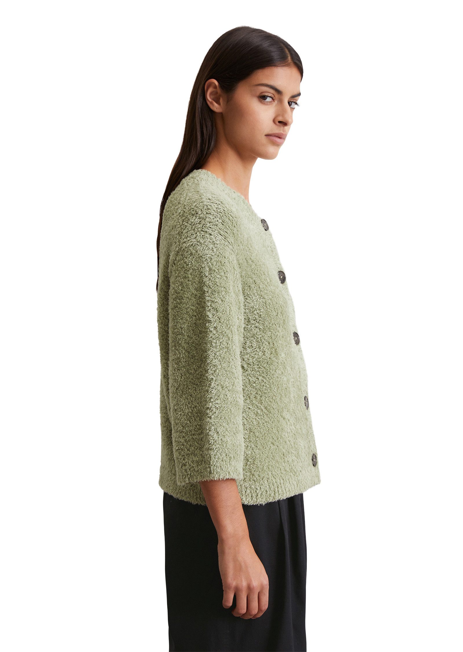 Marc O'Polo Cardigan aus flauschigem Baumwollgarn günstig online kaufen