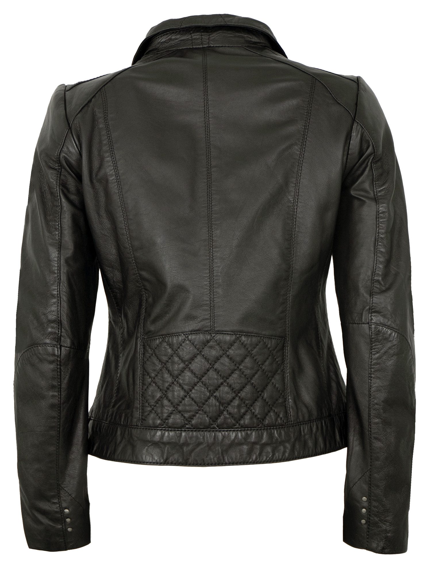 7eleven Lederjacke Tini 7eleven - Damen Lederjacke Lammnappa schwarz