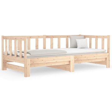 vidaXL Bett Tagesbett Ausziehbar 2x(90x190) cm Massivholz Kiefer