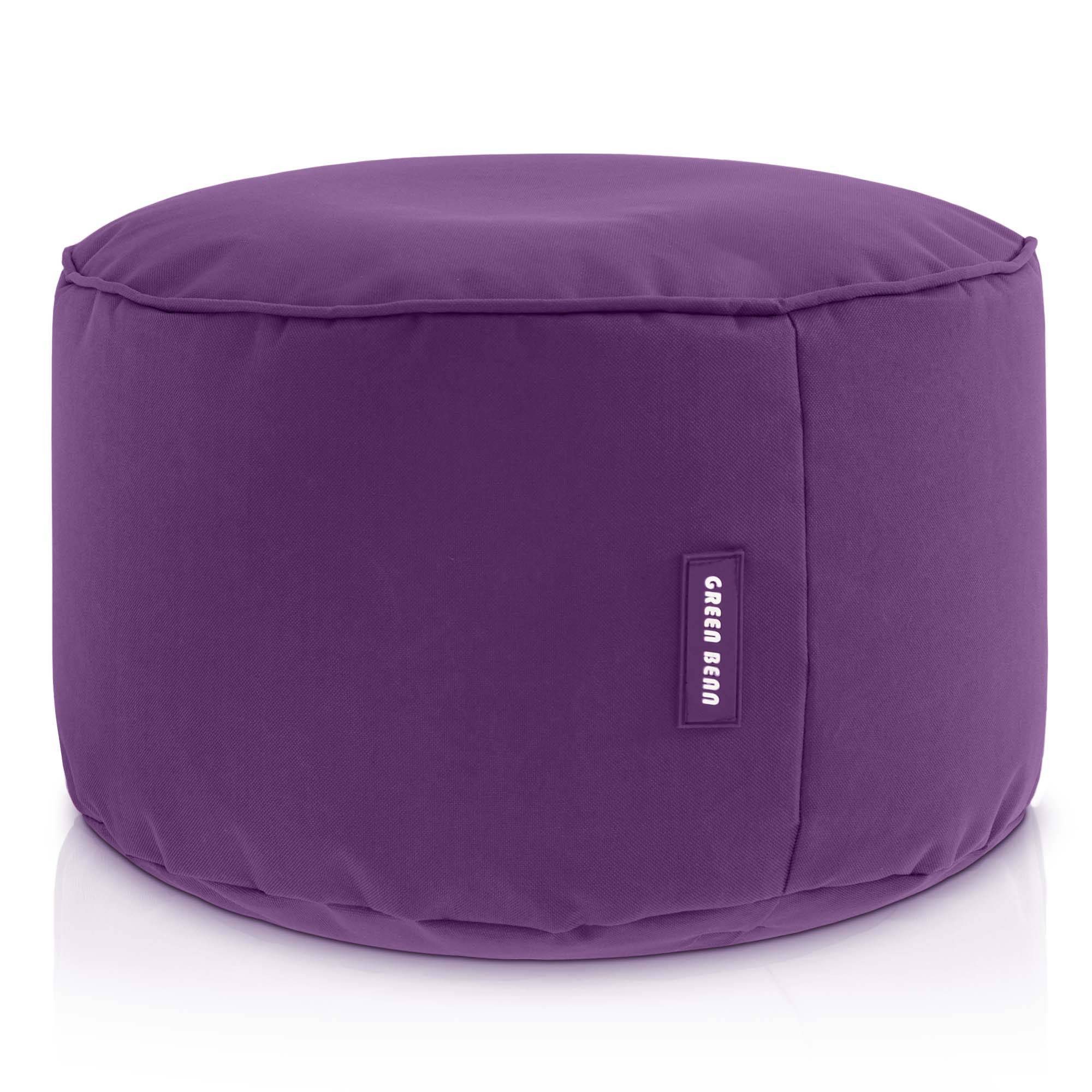 Green Bean Pouf Sitzsack-Hocker Pouf Stay 45x25cm (Sitzsack-Hocker 45x25cm mit EPS-Perlen Füllung -, Fußhocker Fußkissen Sitz-Pouf für Sitzsäcke), die ideale Ergänzung zum Sitzsack