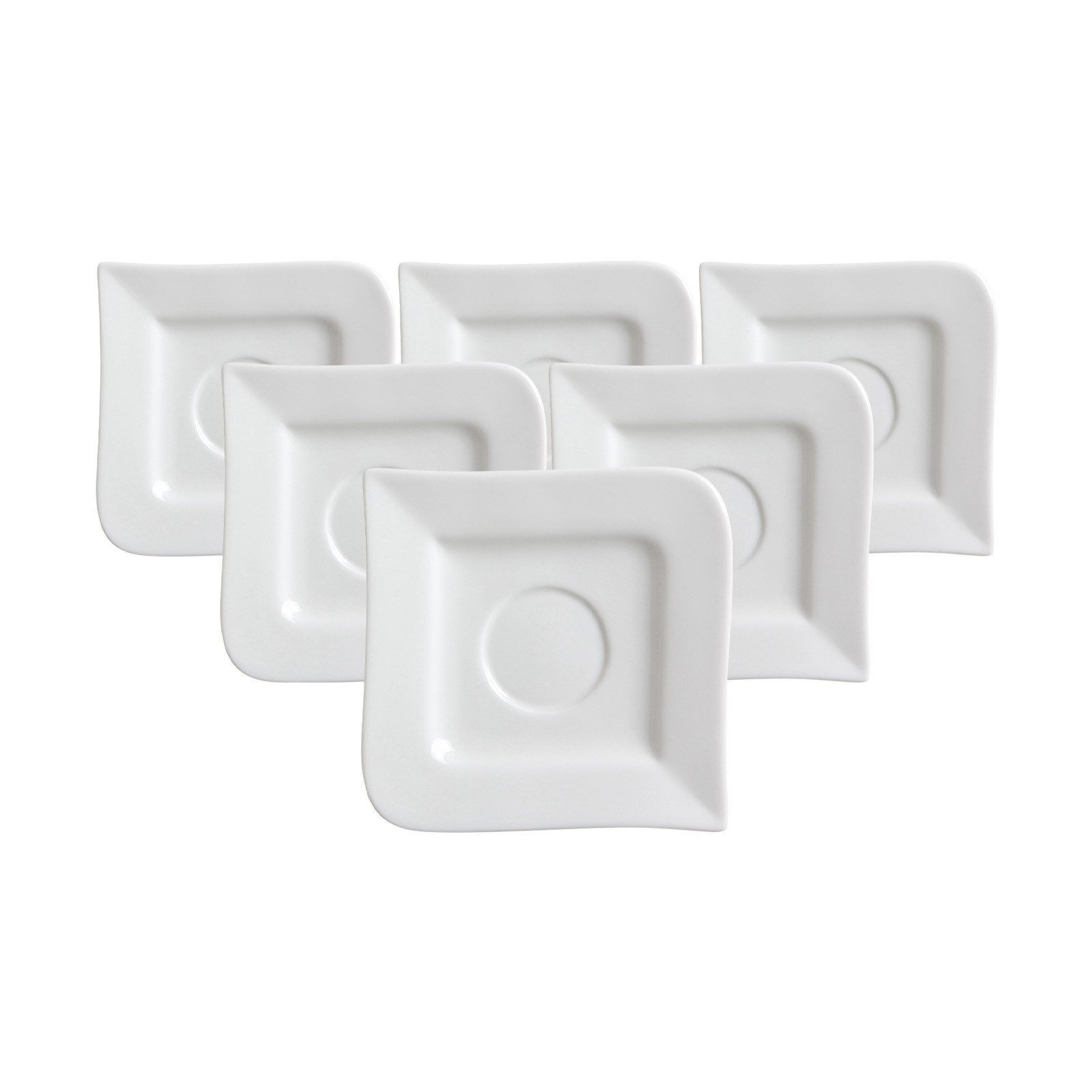 Ritzenhoff & Breker Untertasse Melodie Kaffeeuntertassen ø 14 cm 6er Set, (6 St)
