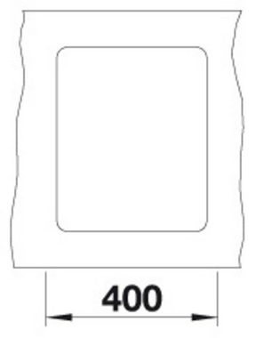 Blanco Granitspüle SUBLINE 320-F, eckig, 43/35 cm, (1 St), erhältlich in mehreren Farben