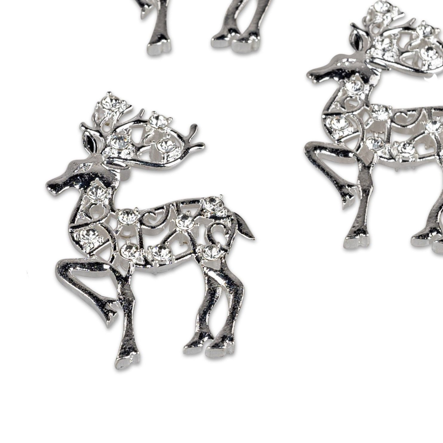 formano Streudeko Winterzeit, mit kleinen Kristallstein, Silber, Motiv: Hir günstig online kaufen